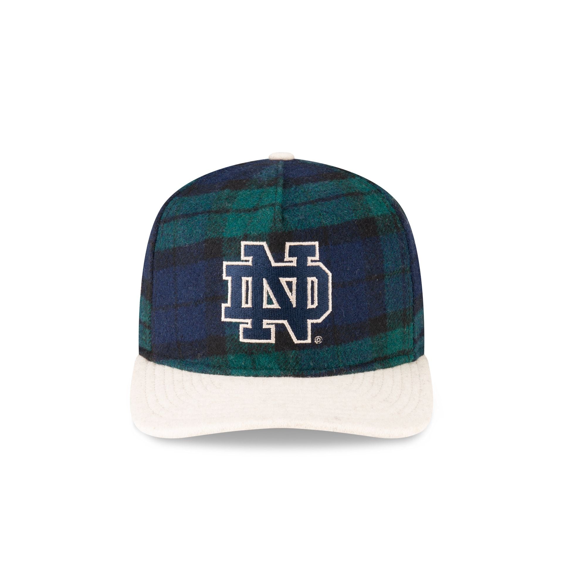 Notre Dame Fighting Irish Plaid Letterman 19TWENTY Adjustable Hat - Image 2