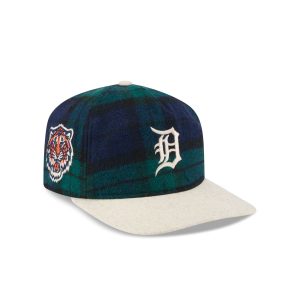 Detroit Tigers Plaid Letterman 19TWENTY Adjustable Hat