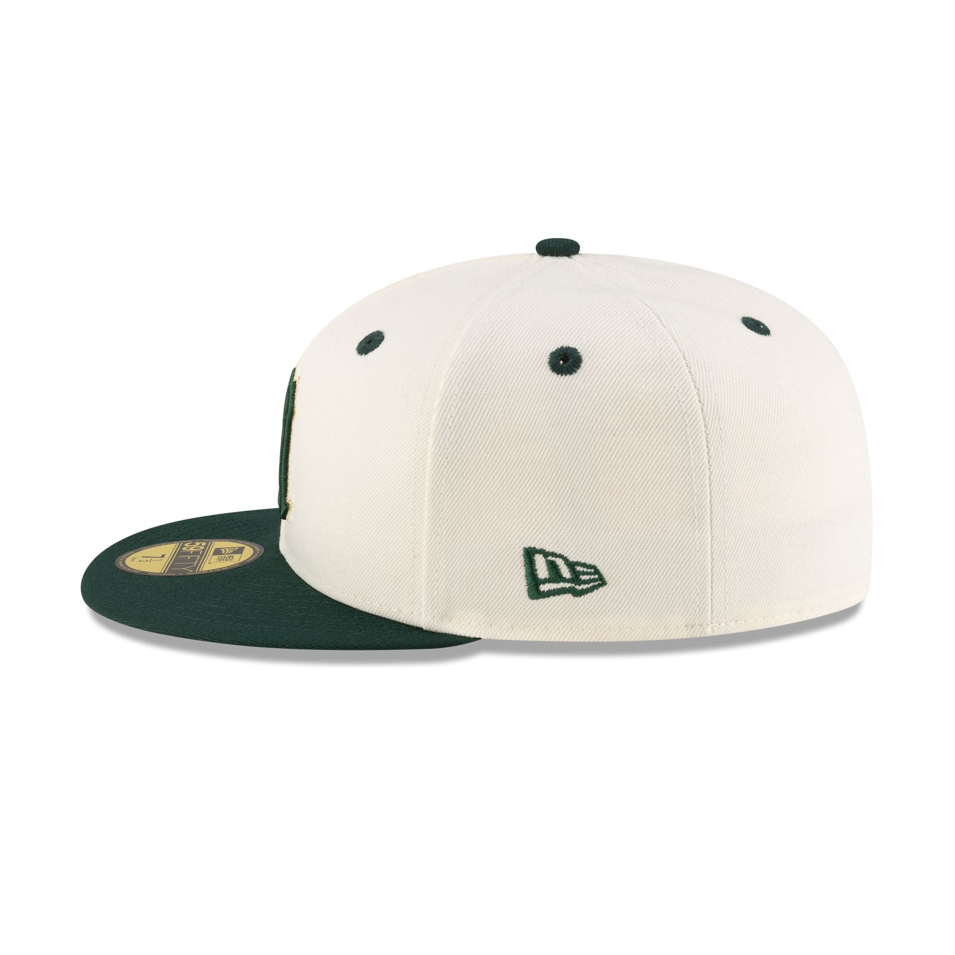 Miami Hurricanes Alt Chrome White 59FIFTY Fitted Hat - Image 4