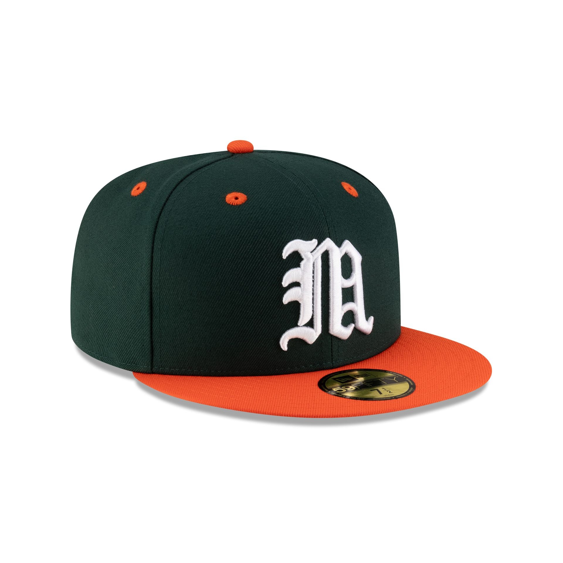 Miami Hurricanes Dark Green 59FIFTY Fitted Hat - Image 3