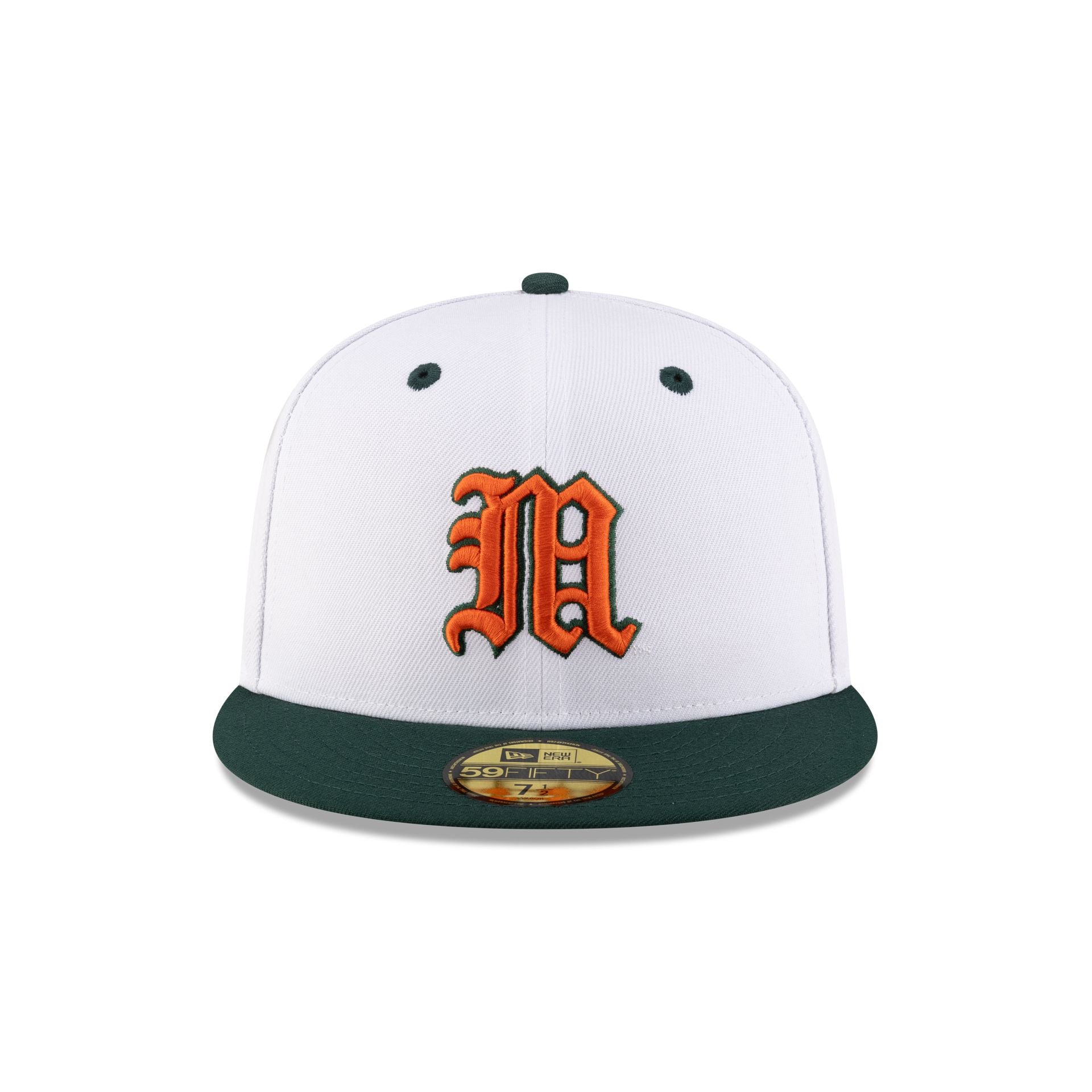 Miami Hurricanes White 59FIFTY Fitted Hat - Image 2