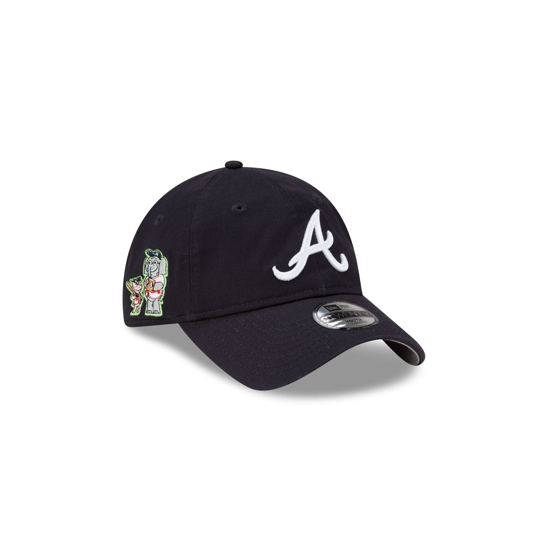 Hidden Pigeon x Atlanta Braves Youth 9TWENTY Adjustable Hat