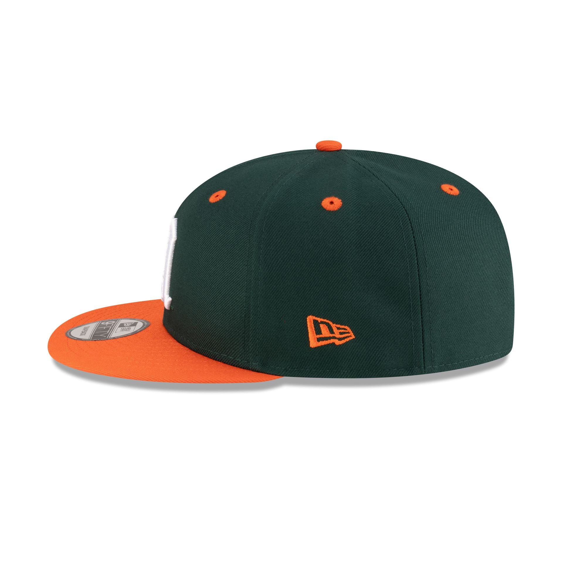 New Era x adidas Miami Hurricanes Green 9FIFTY Snapback Hat - Image 4