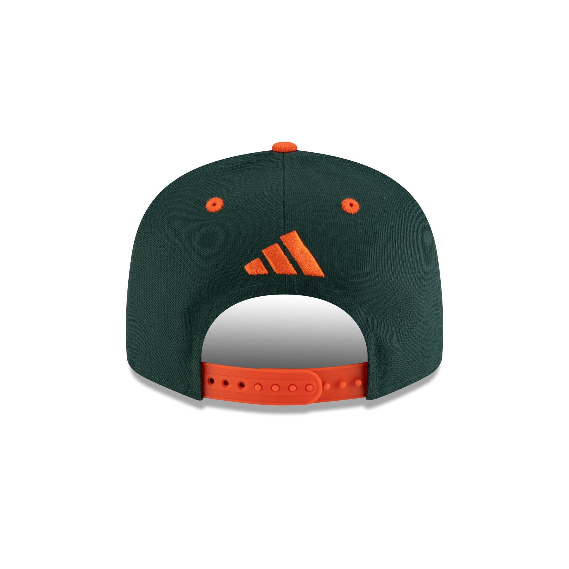 New Era x adidas Miami Hurricanes Green 9FIFTY Snapback Hat - Image 6