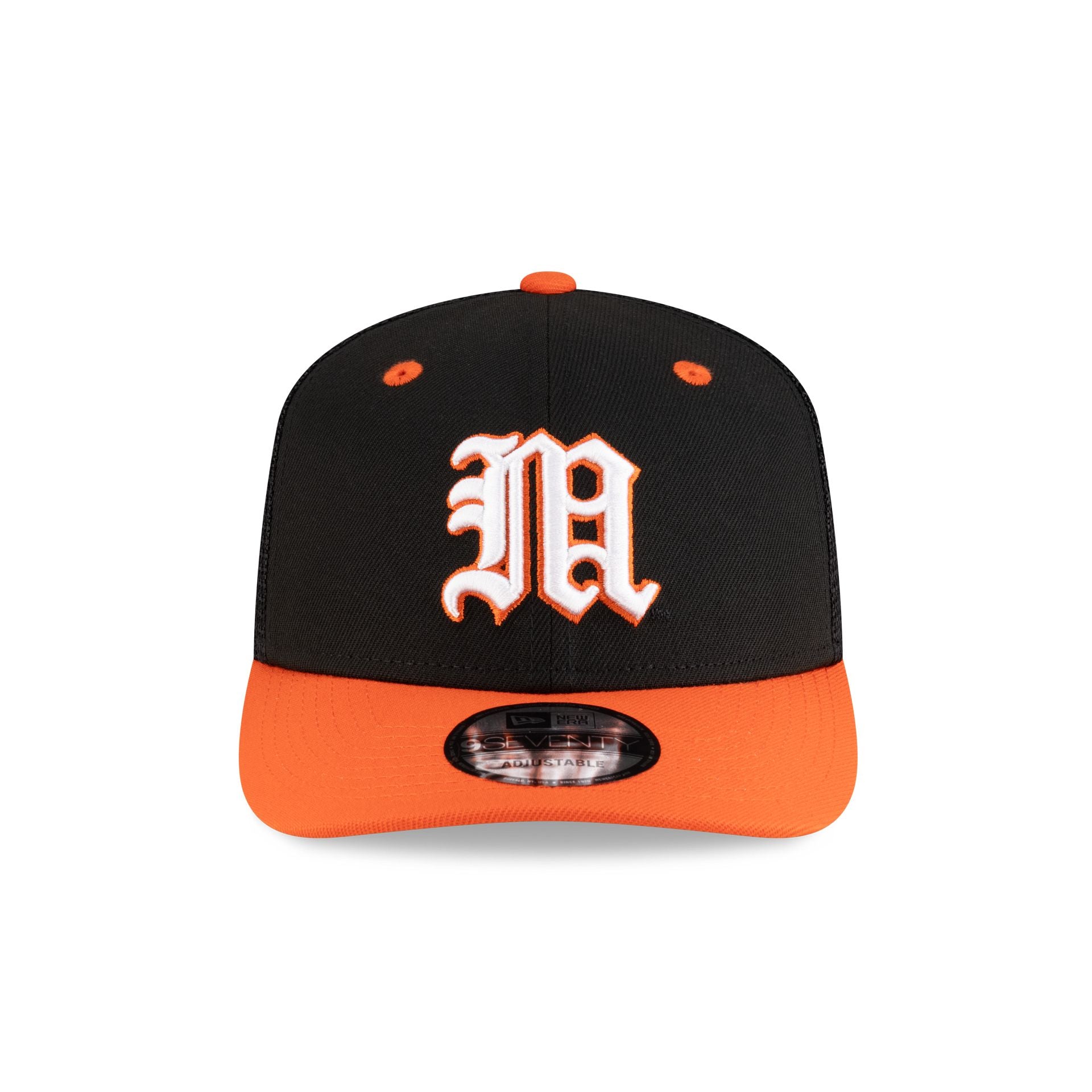 New Era x adidas Miami Hurricanes Black 9SEVENTY Trucker Hat - Image 2