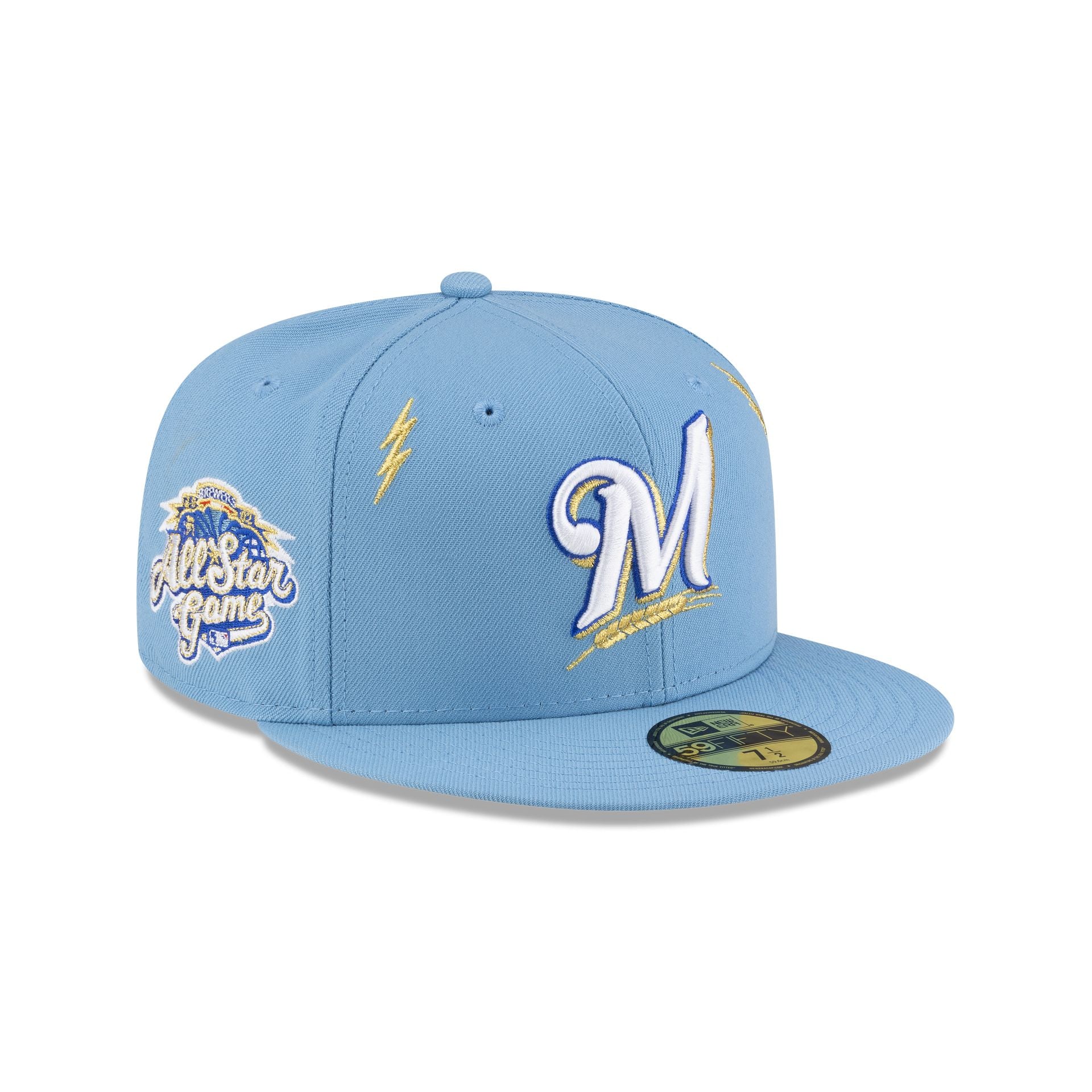 Diet Starts Monday x Milwaukee Brewers Lightening Bolts 59FIFTY Fitted Hat - Image 3