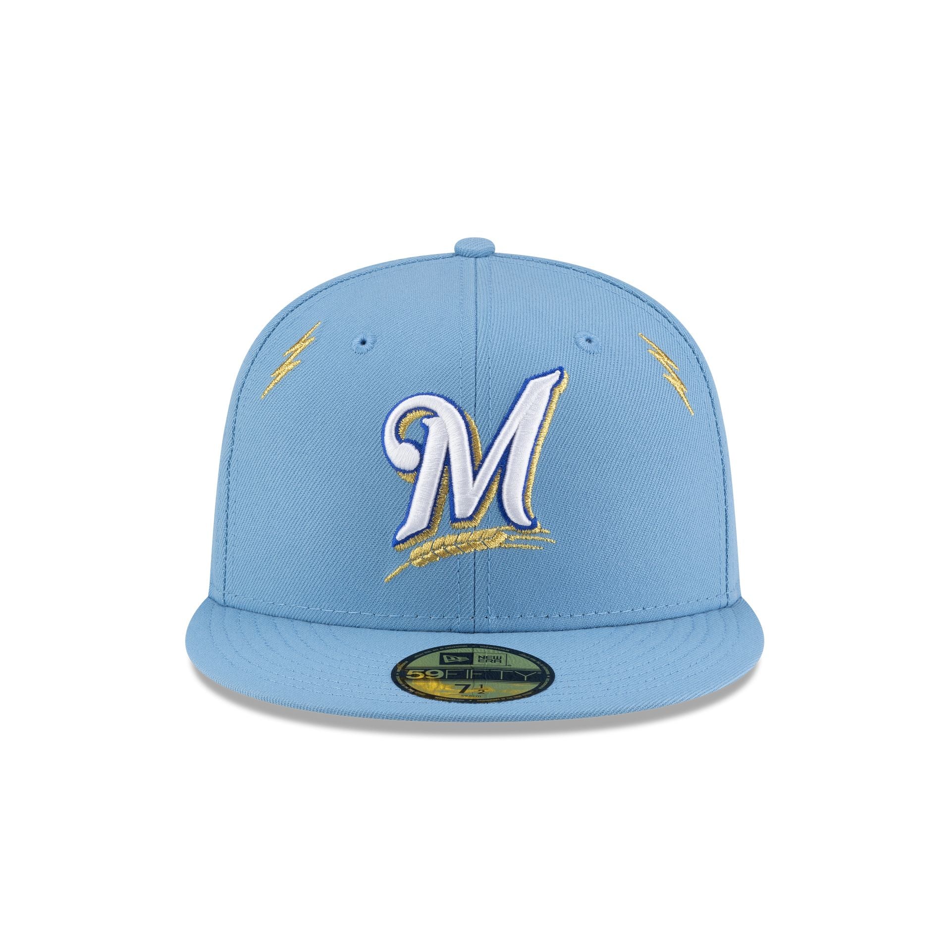 Diet Starts Monday x Milwaukee Brewers Lightening Bolts 59FIFTY Fitted Hat - Image 2