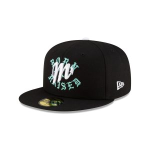 Born x Raised x Diablos Rojos del México Black 59FIFTY Fitted Hat