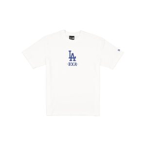 Born x Raised x Los Angeles Dodgers Fly Ball White T-Shirt