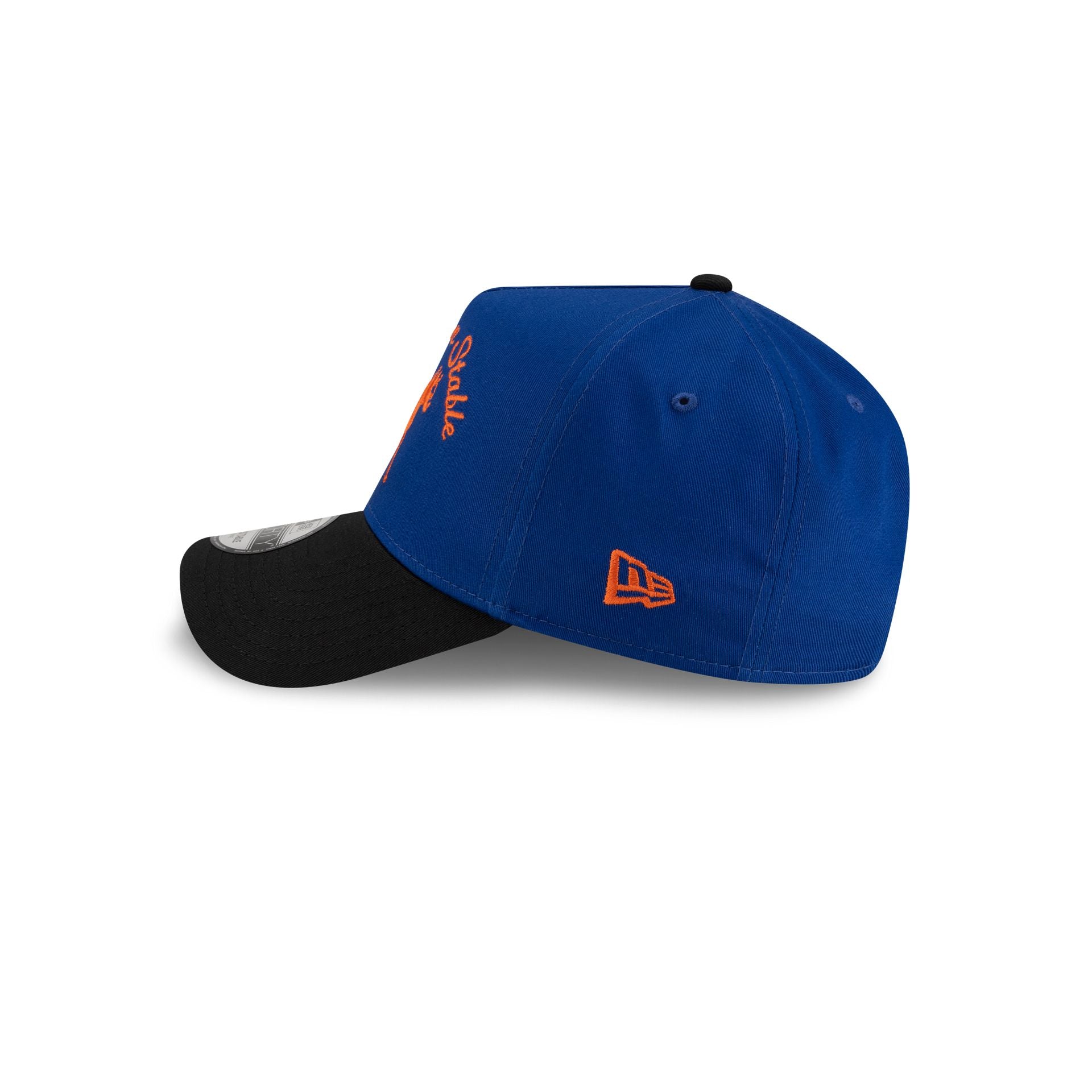 Siegelman Stable x New York Mets Black Visor 9FORTY A-Frame Snapback Hat - Image 5