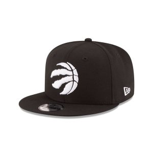Toronto Raptors Basic Black & White 9FIFTY Snapback Hat