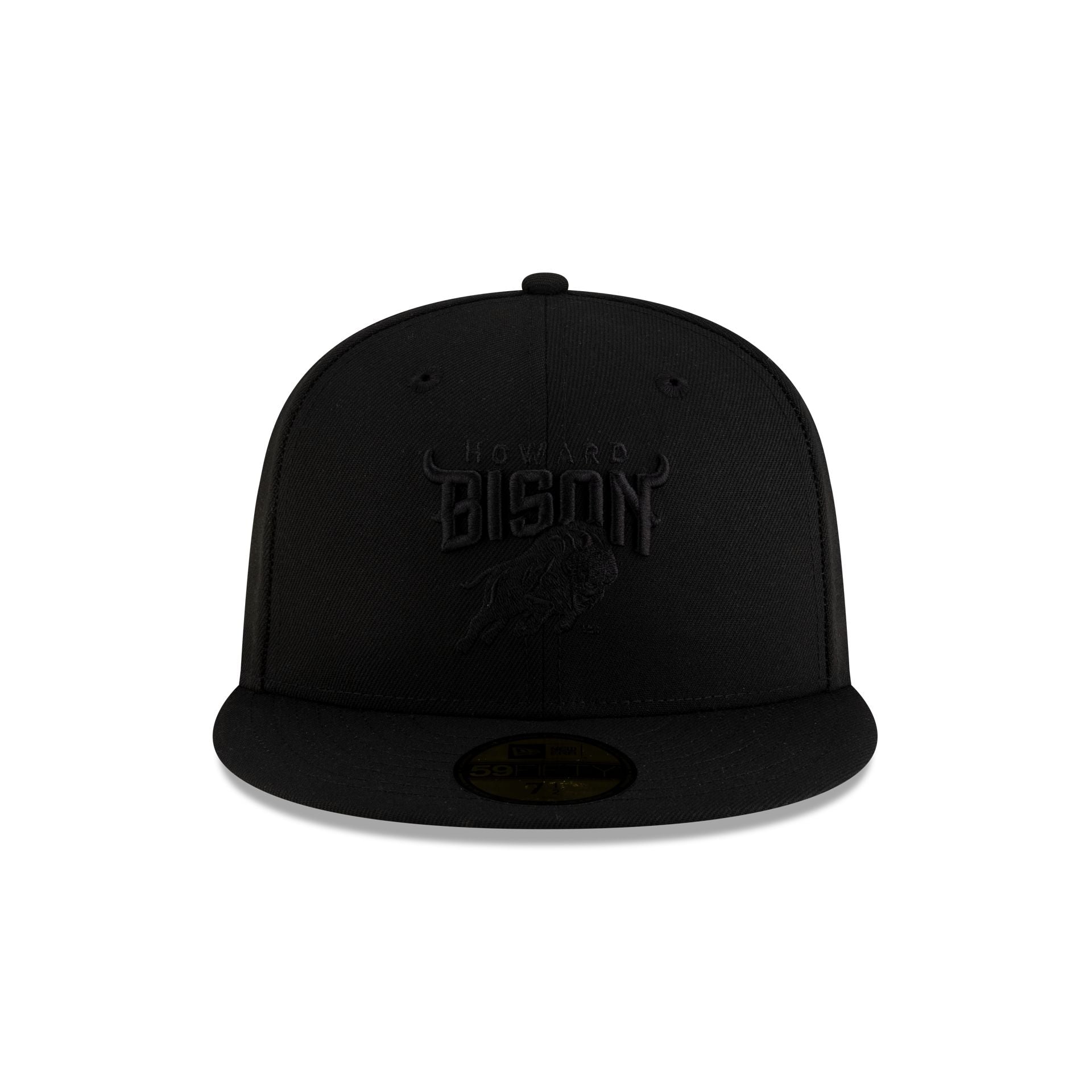 Howard Bison Black on Black 59FIFTY Fitted Hat - Image 2