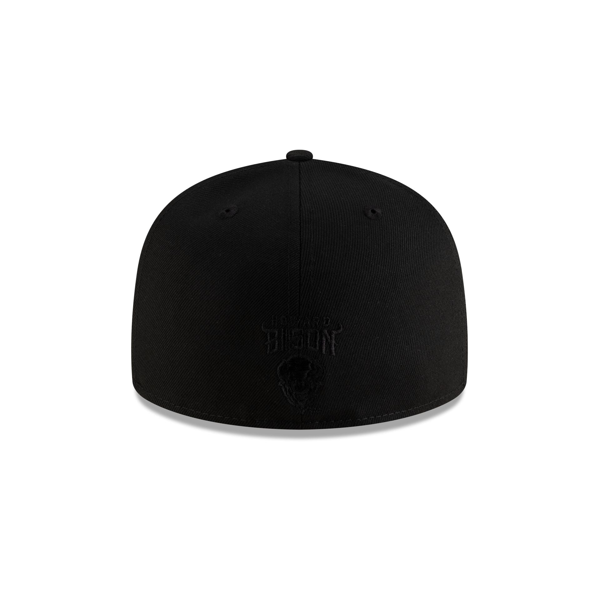 Howard Bison Black on Black 59FIFTY Fitted Hat - Image 6