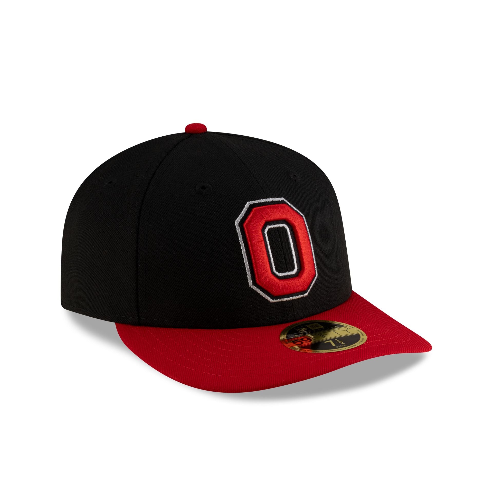 Ohio State Buckeyes Black Scarlet Low Profile 59FIFTY Fitted - Image 3