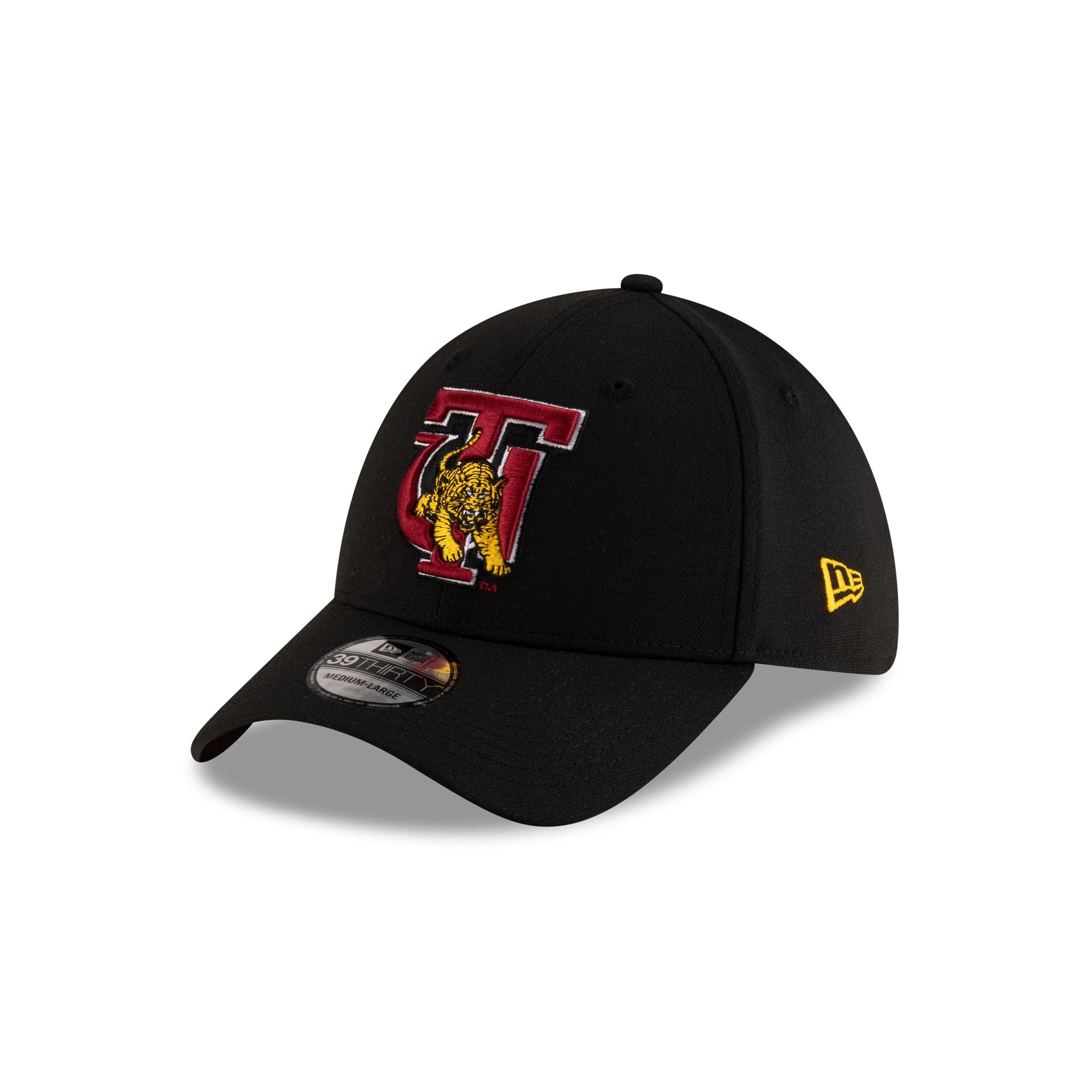 Tuskegee Golden Tigers Black 39THIRTY Stretch Fit Hat - Image 3