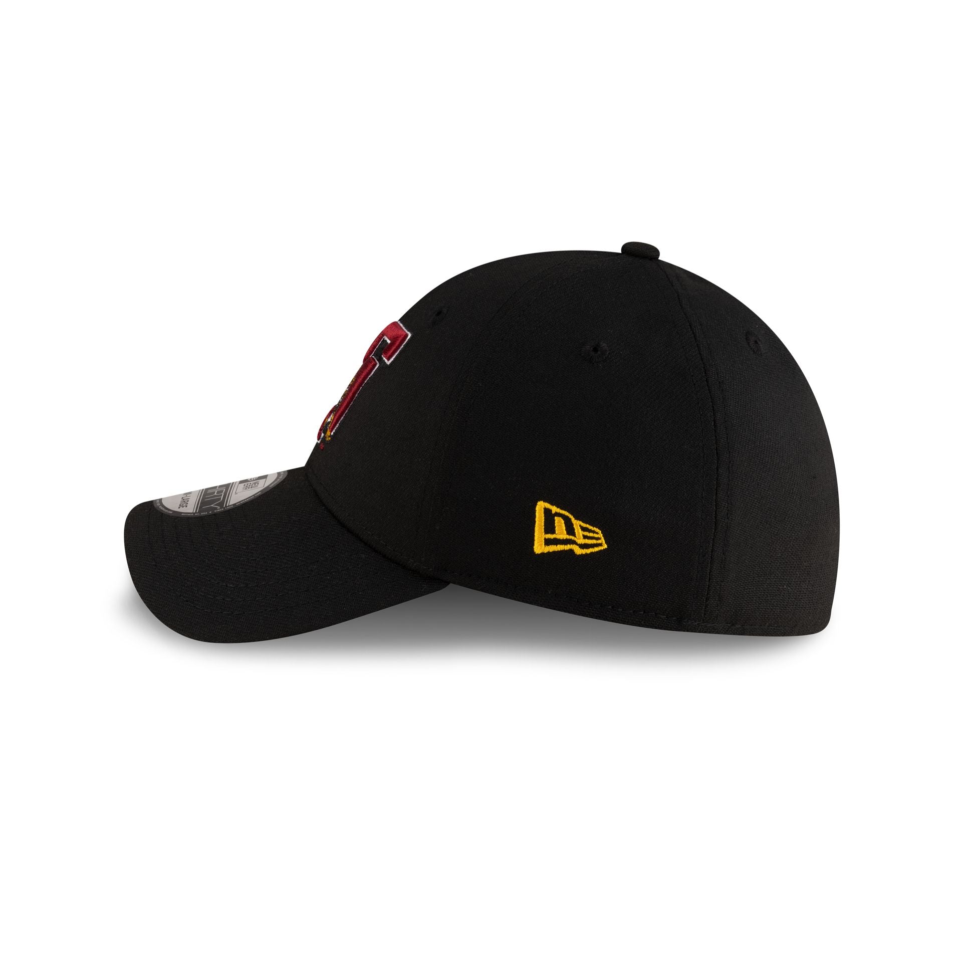 Tuskegee Golden Tigers Black 39THIRTY Stretch Fit Hat - Image 5
