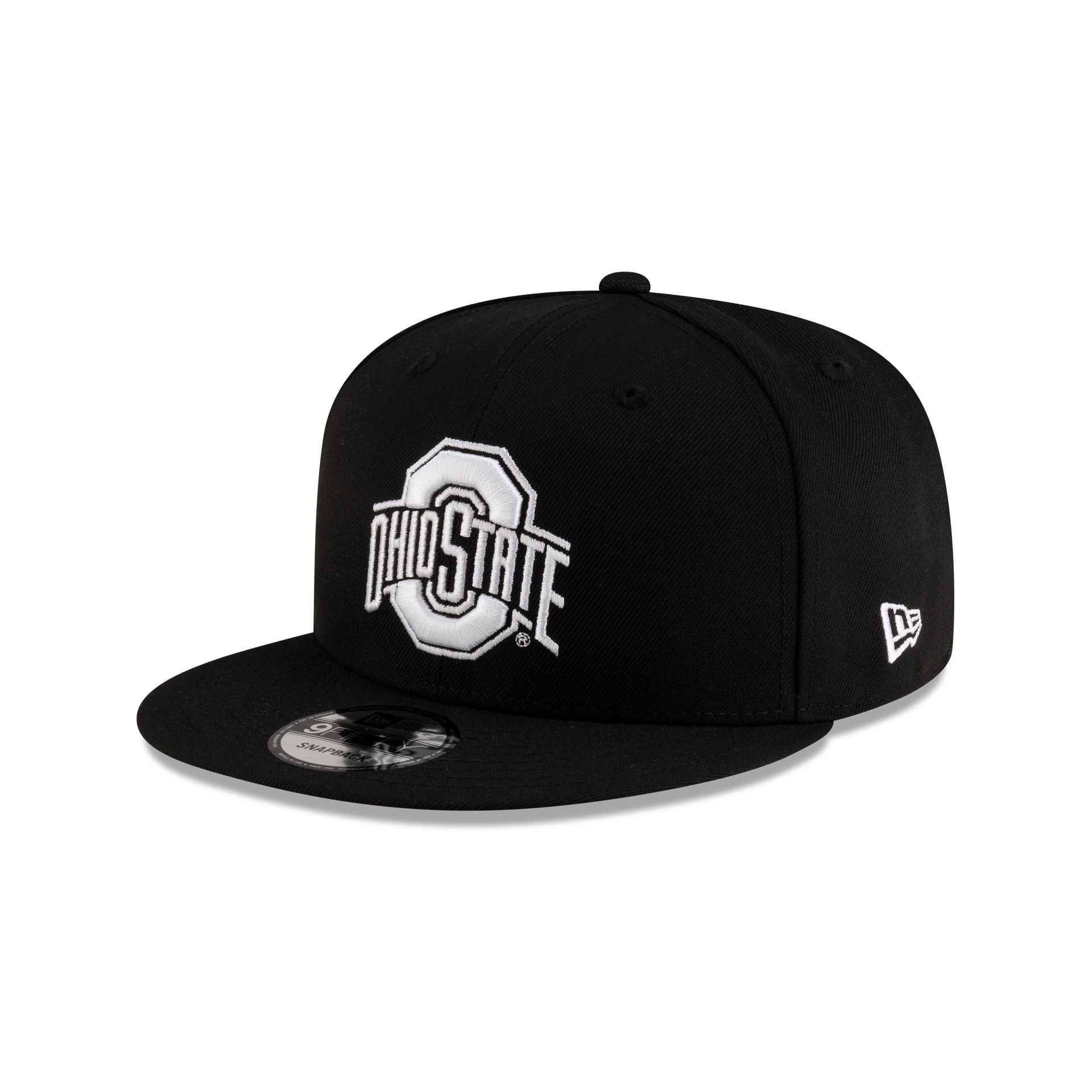 Ohio State Buckeyes Black & White 9FIFTY Snapback Hat - Image 3