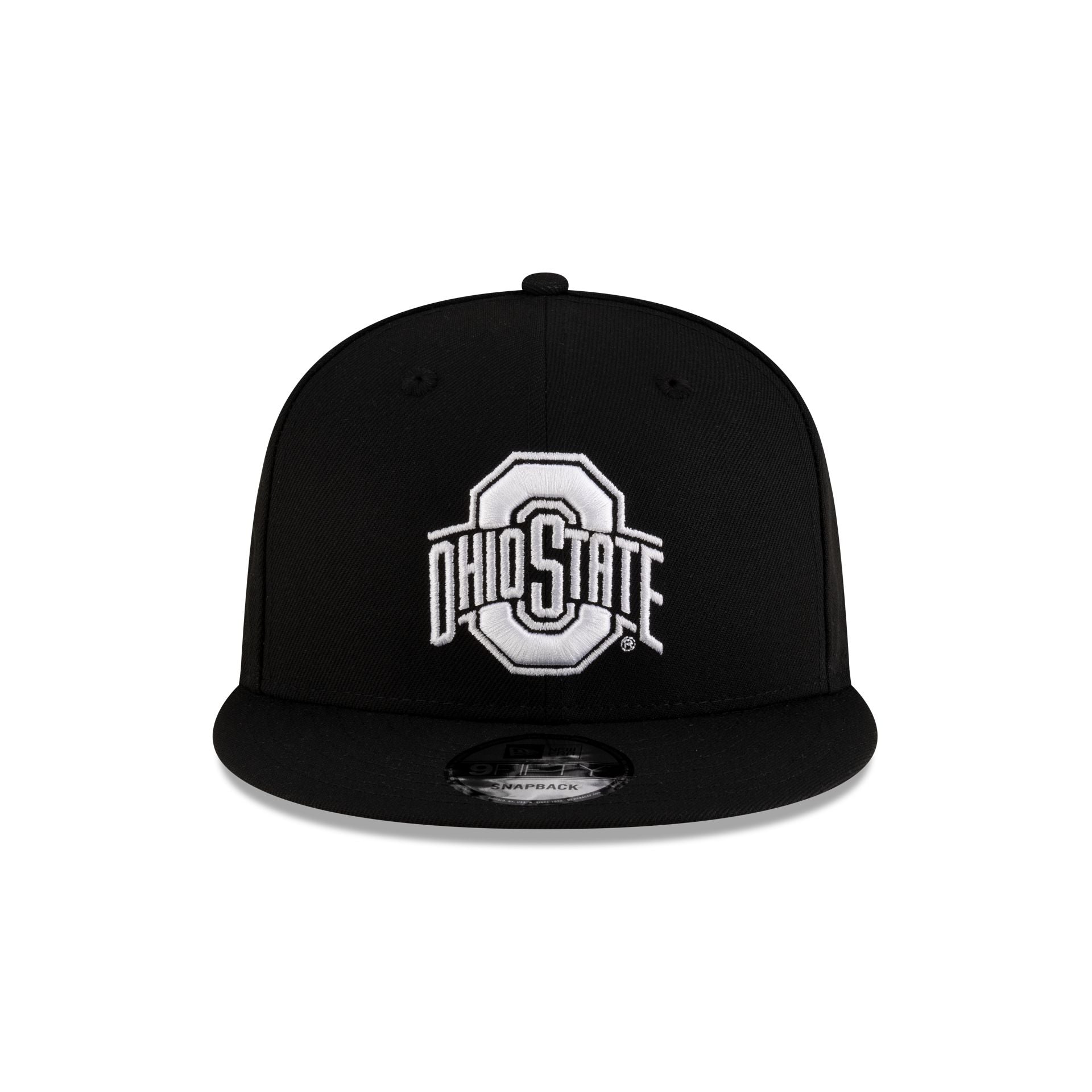Ohio State Buckeyes Black & White 9FIFTY Snapback Hat - Image 2