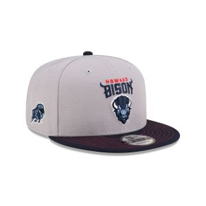 Howard Bison Gray 9FIFTY Snapback Hat