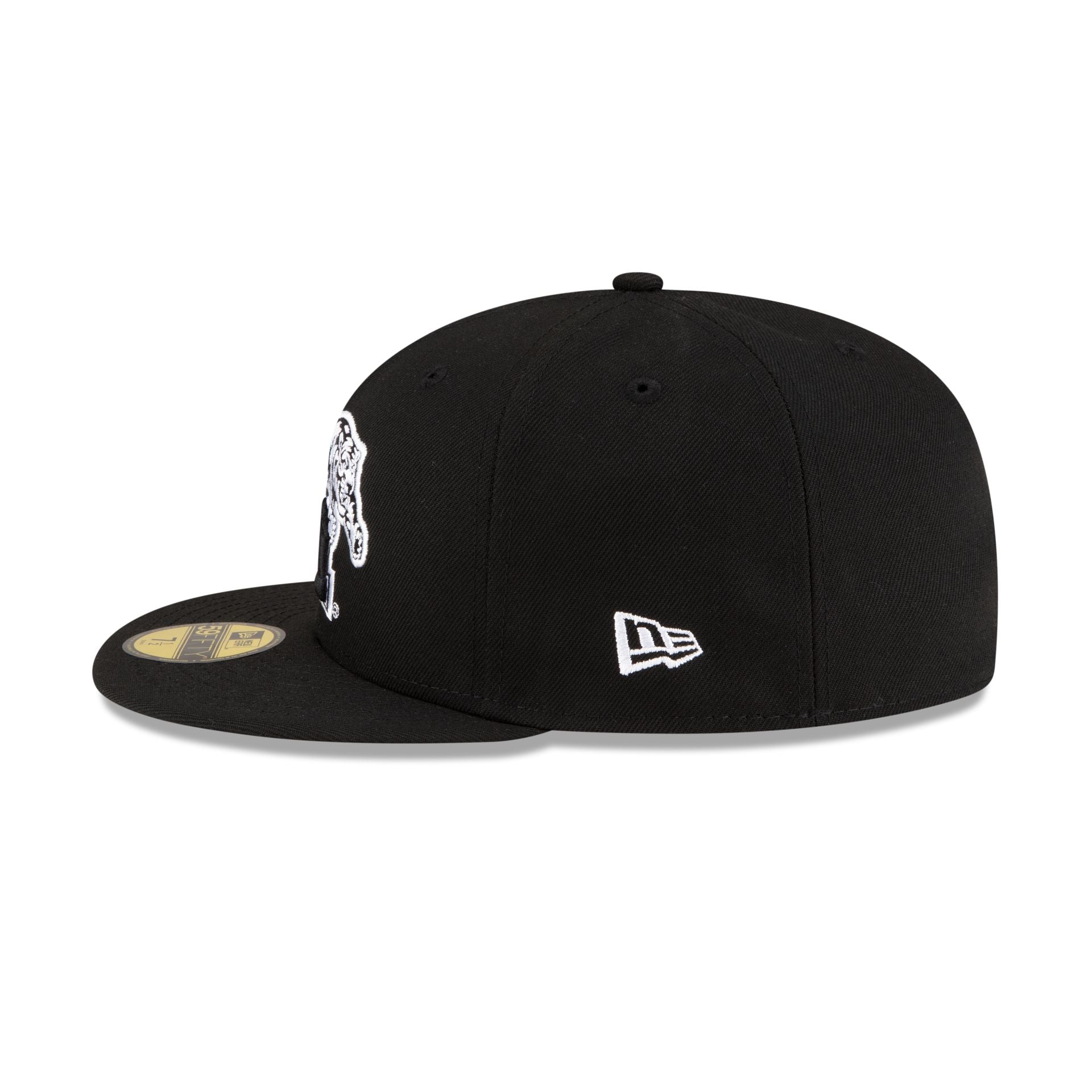 Memphis Tigers Black & White 59FIFTY Fitted Hat - Image 5
