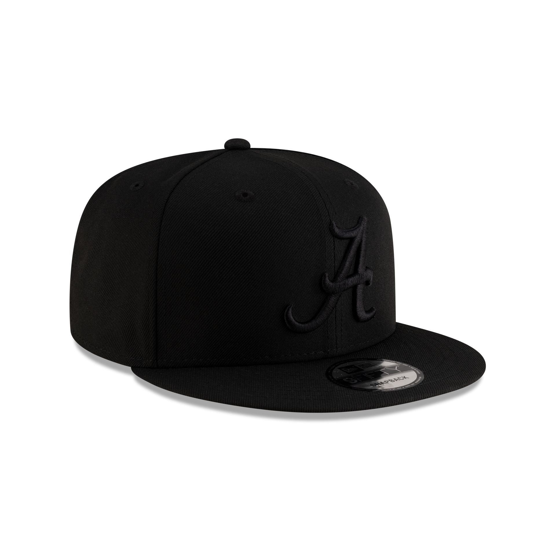 Alabama Crimson Tide Black on Black 9FIFTY Snapback Hat - Image 3