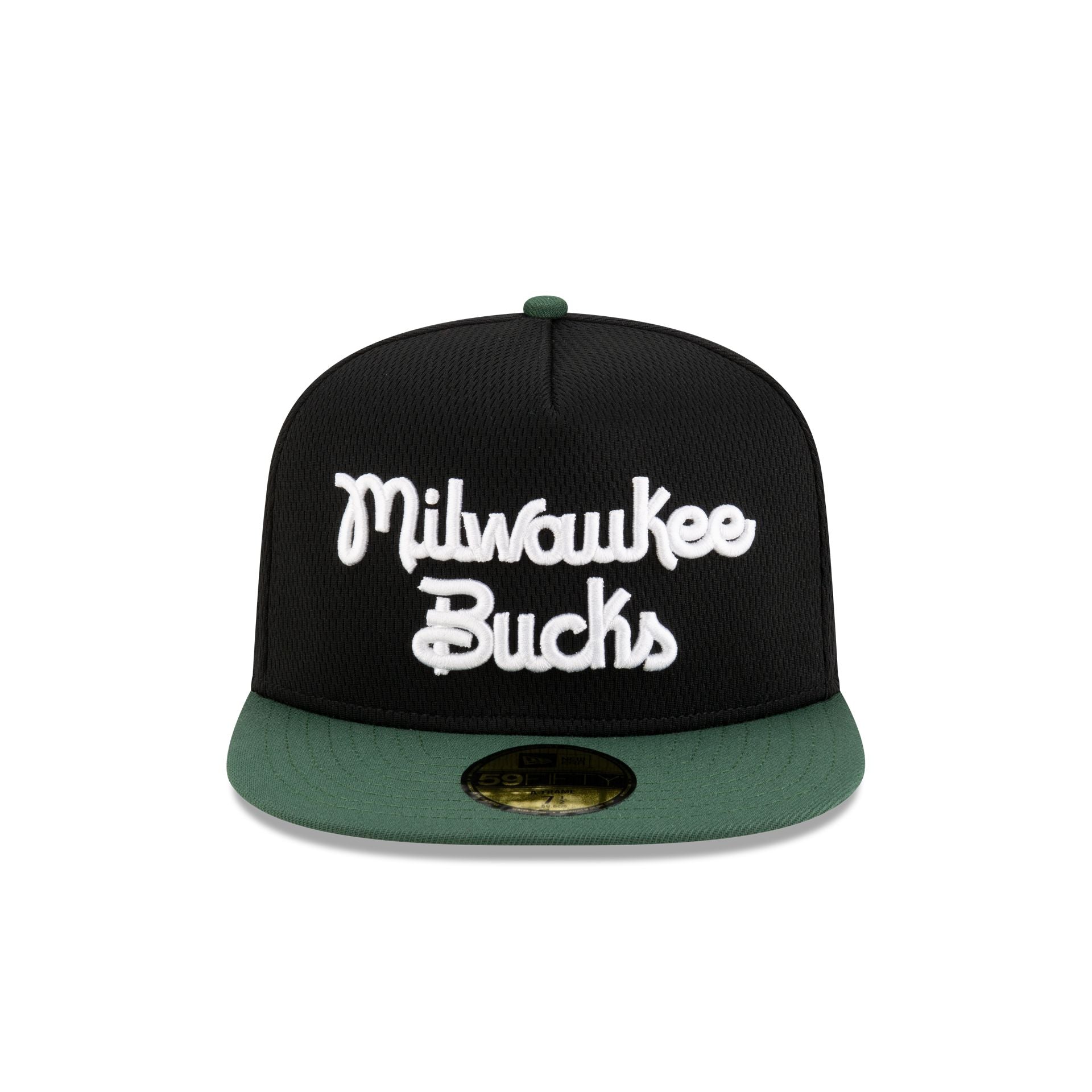Milwaukee Bucks Dashmark Mesh 59FIFTY A-Frame Fitted Hat - Image 2
