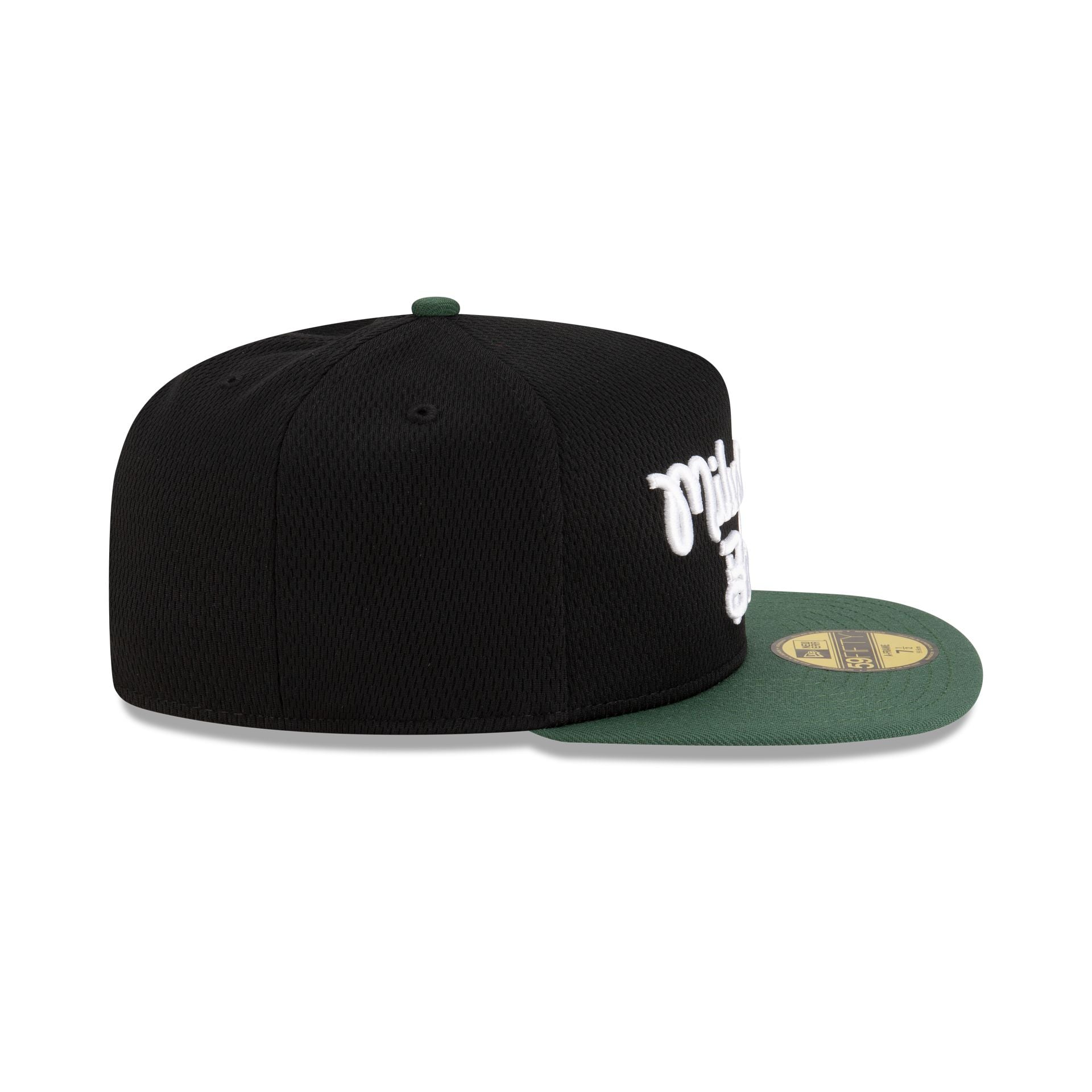 Milwaukee Bucks Dashmark Mesh 59FIFTY A-Frame Fitted Hat - Image 5