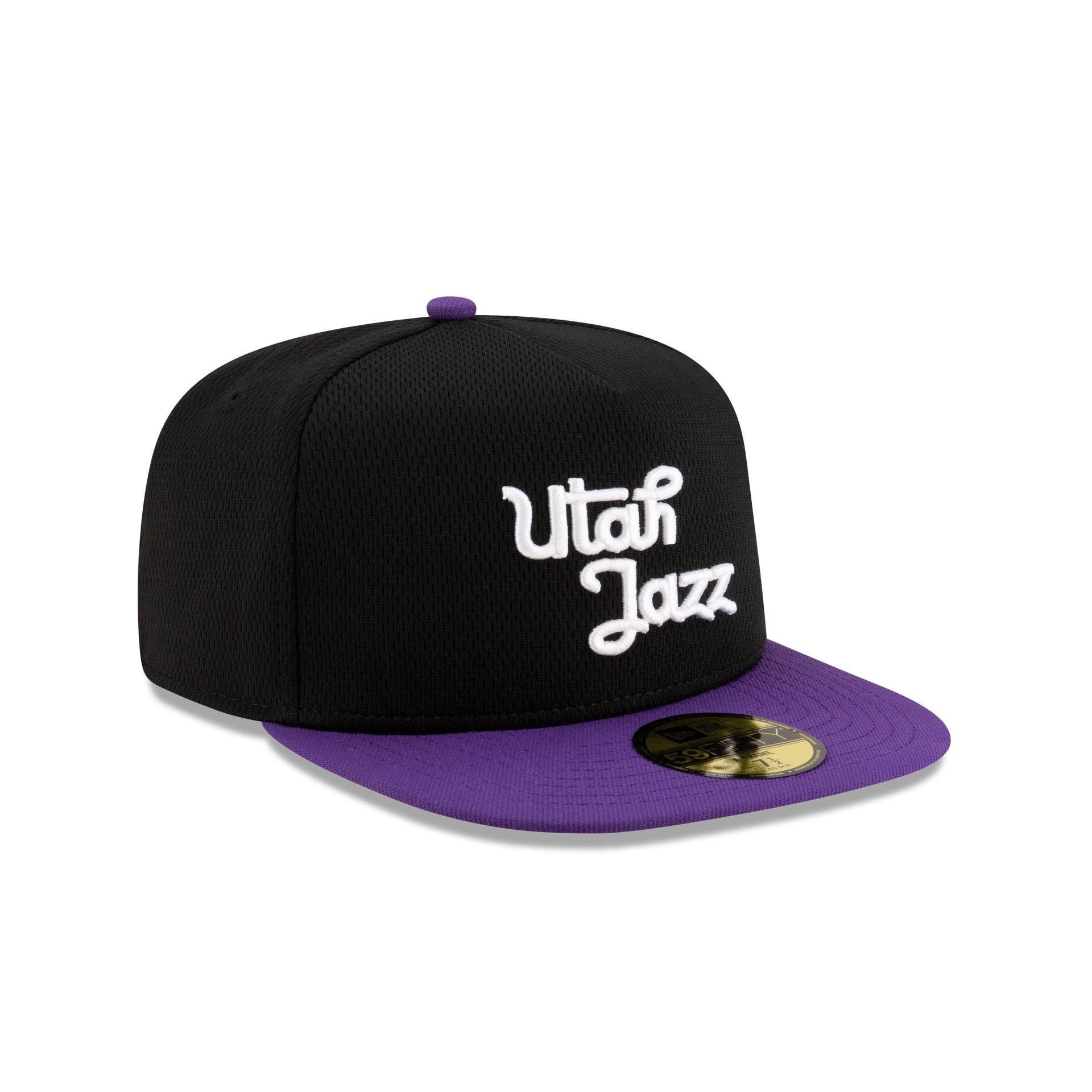 Utah Jazz Dashmark Mesh 59FIFTY A-Frame Fitted Hat - Image 3