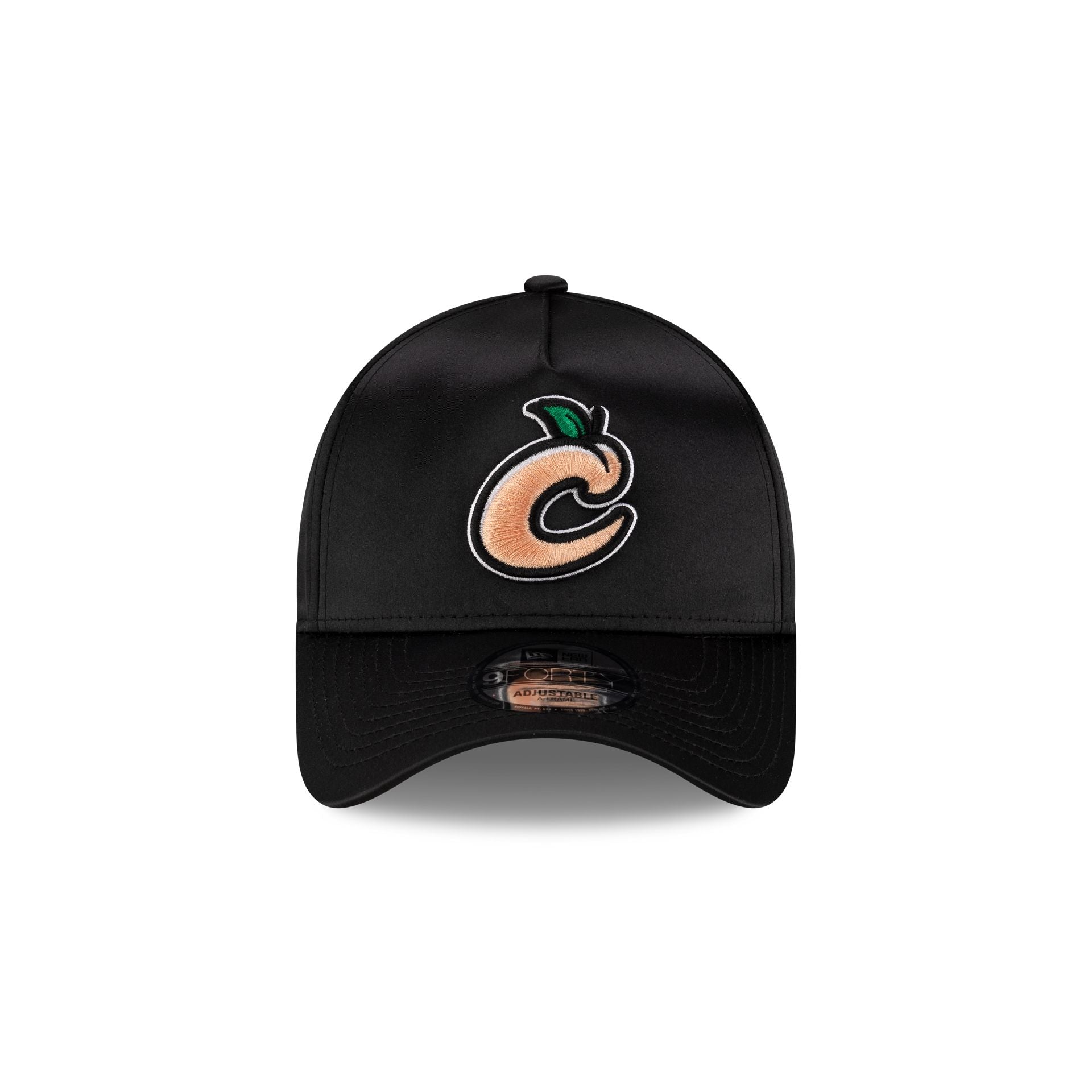 Columbus Clingstones Black Satin 9FORTY A-Frame Snapback Hat - Image 2