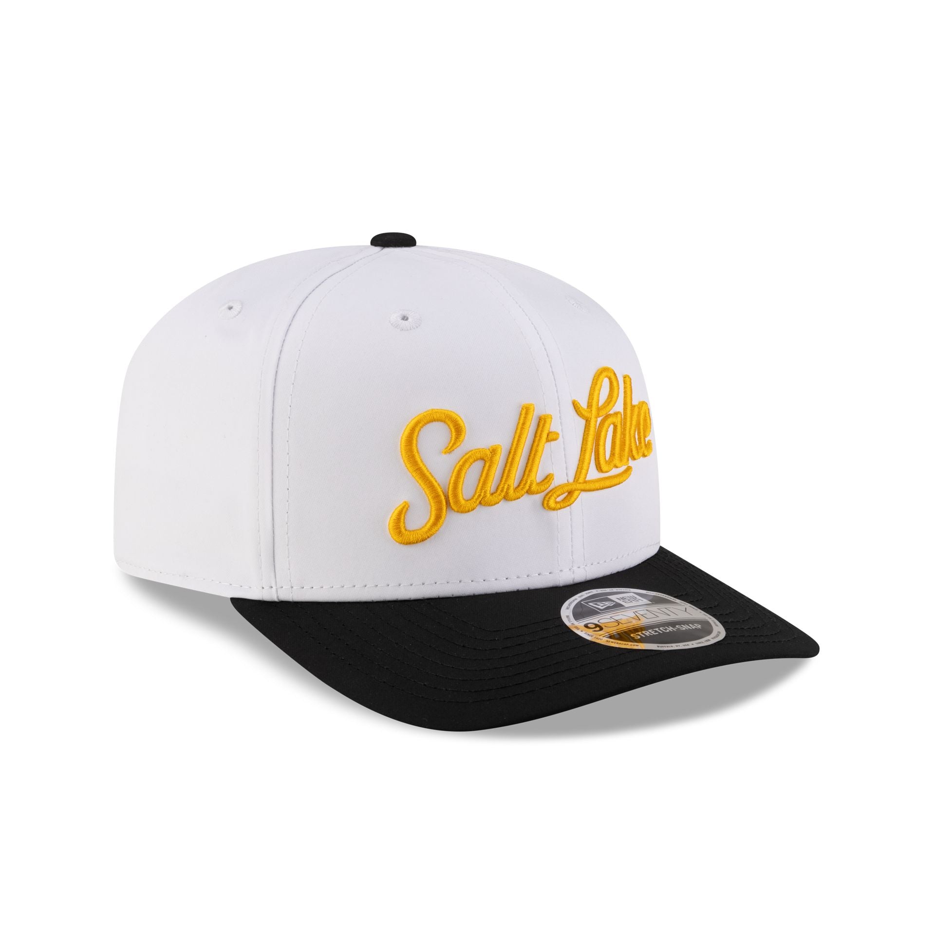 Salt Lake Bees Optic White 9SEVENTY Stretch-Snap Hat - Image 3