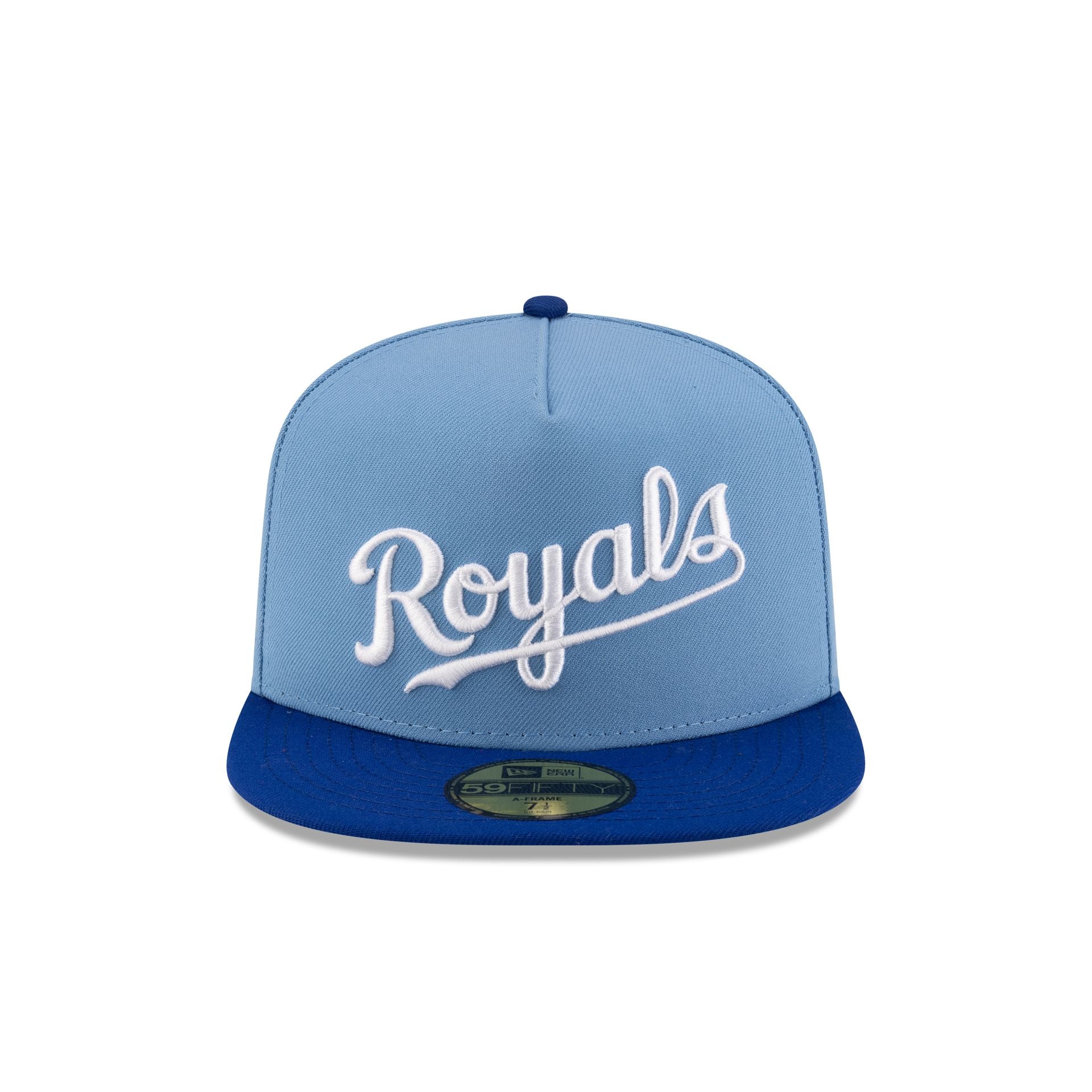 Just Caps Sky Blue Kansas City Royals 59FIFTY A-Frame Fitted Hat - Image 2