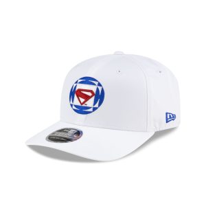 Superman White 9SEVENTY Stretch-Snap Hat