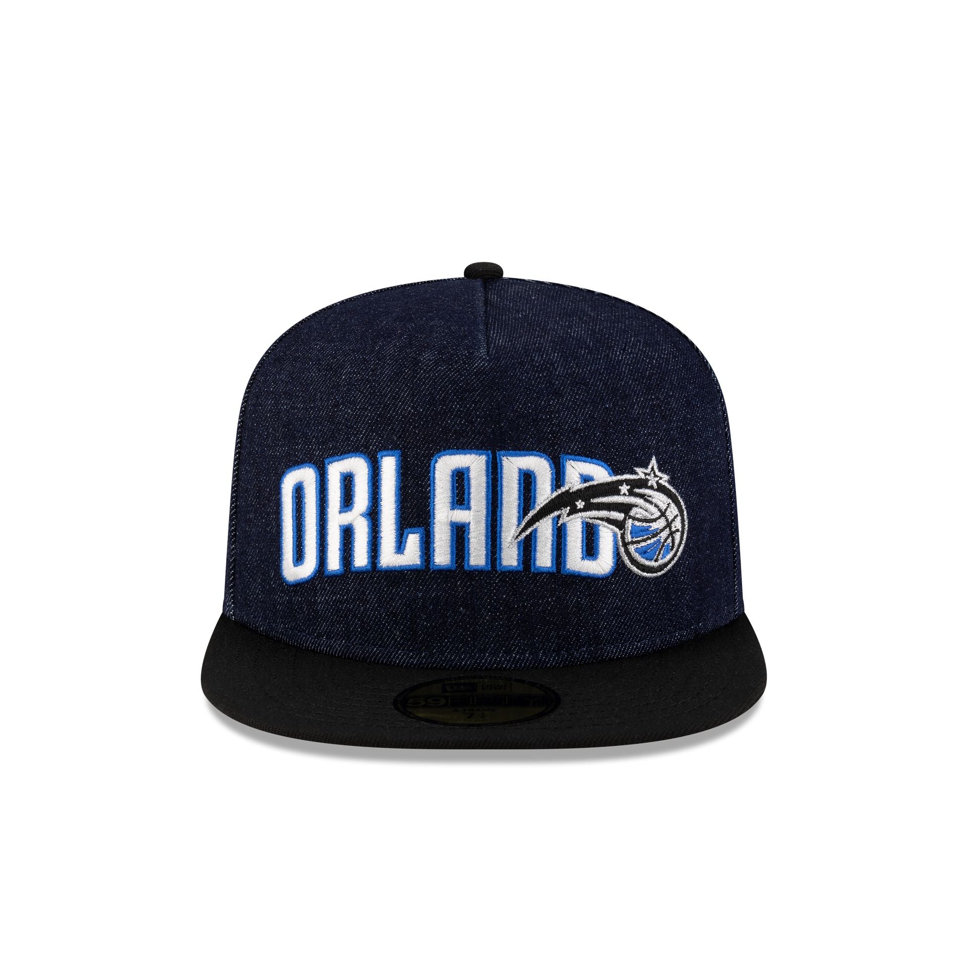 Orlando Magic Navy Denim 59FIFTY A-Frame Fitted Hat - Image 2