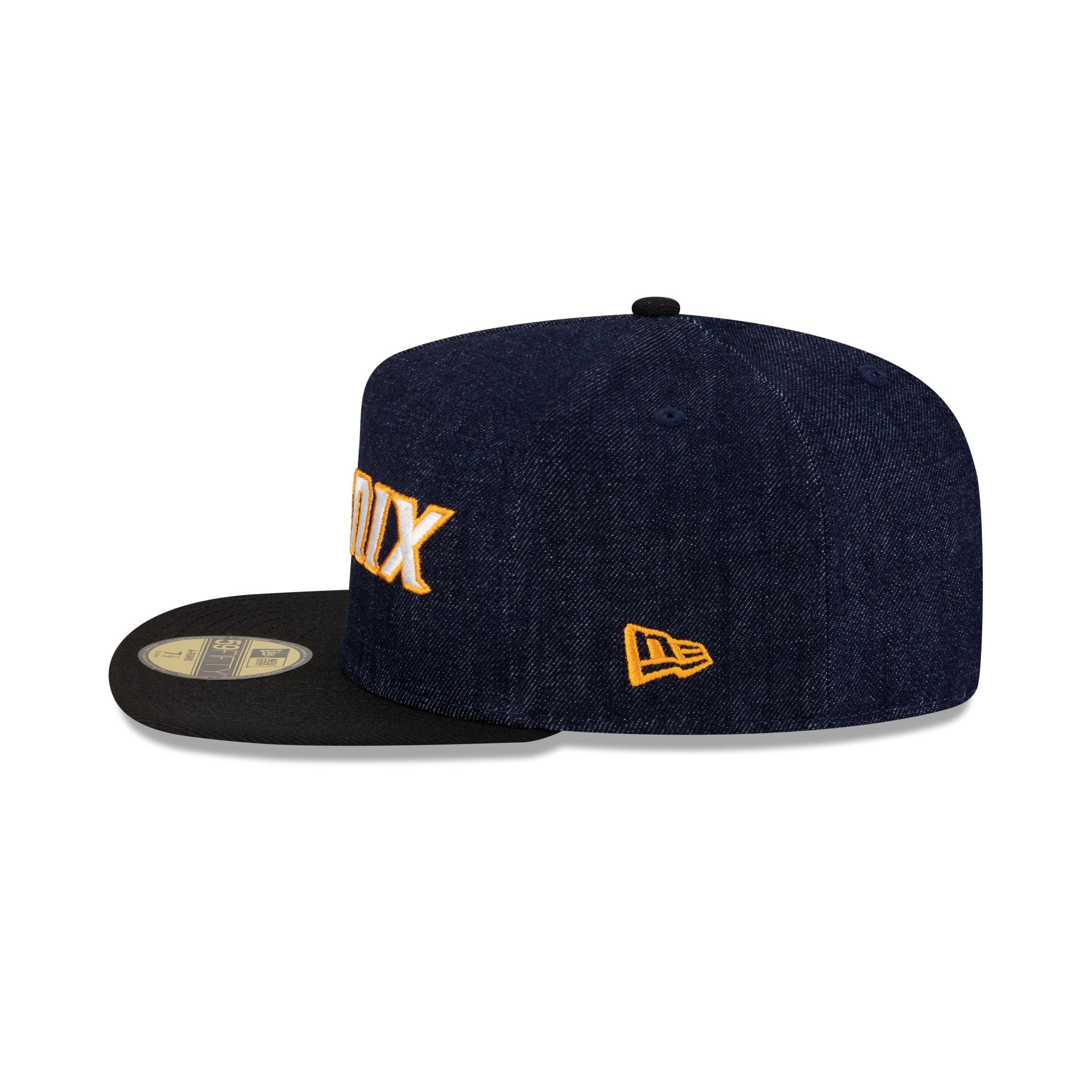Phoenix Suns Navy Denim 59FIFTY A-Frame Fitted Hat - Image 4