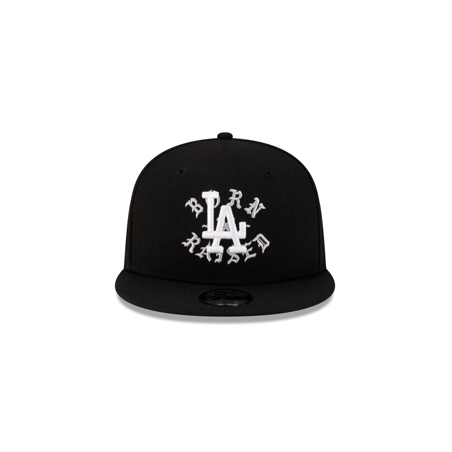 Born x Raised x Los Angeles Dodgers World Series Champions Kids Black 9FIFTY Snapback Hat - Image 2