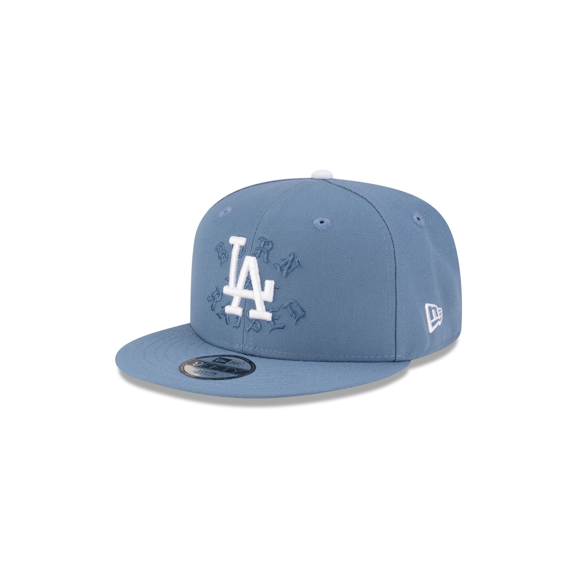 Born x Raised x Los Angeles Dodgers World Series Champions Kids Slate 9FIFTY Snapback Hat - Image 3