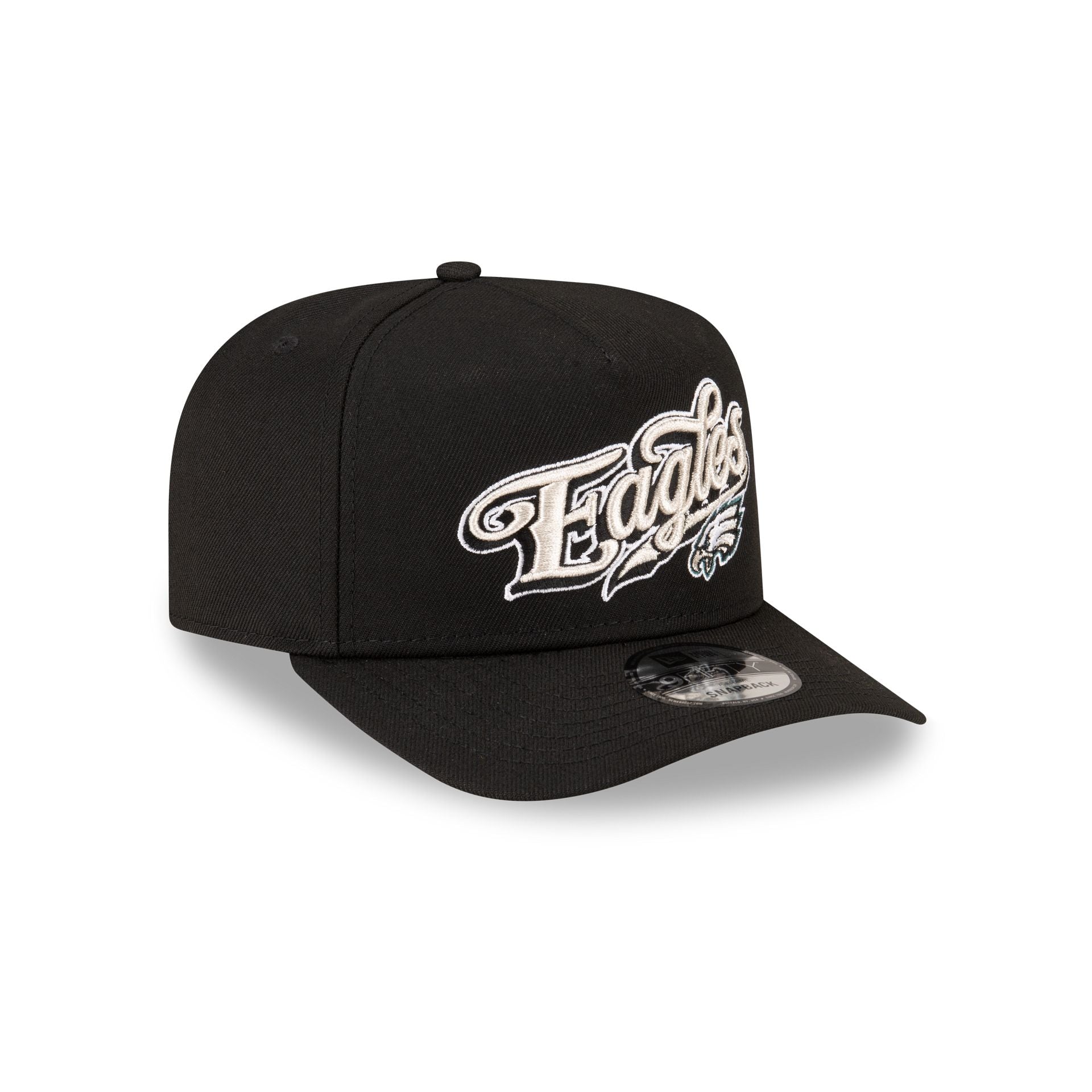 Born x Raised x Philadelphia Eagles Script Black 9FIFTY A-Frame Snapback Hat - Image 3