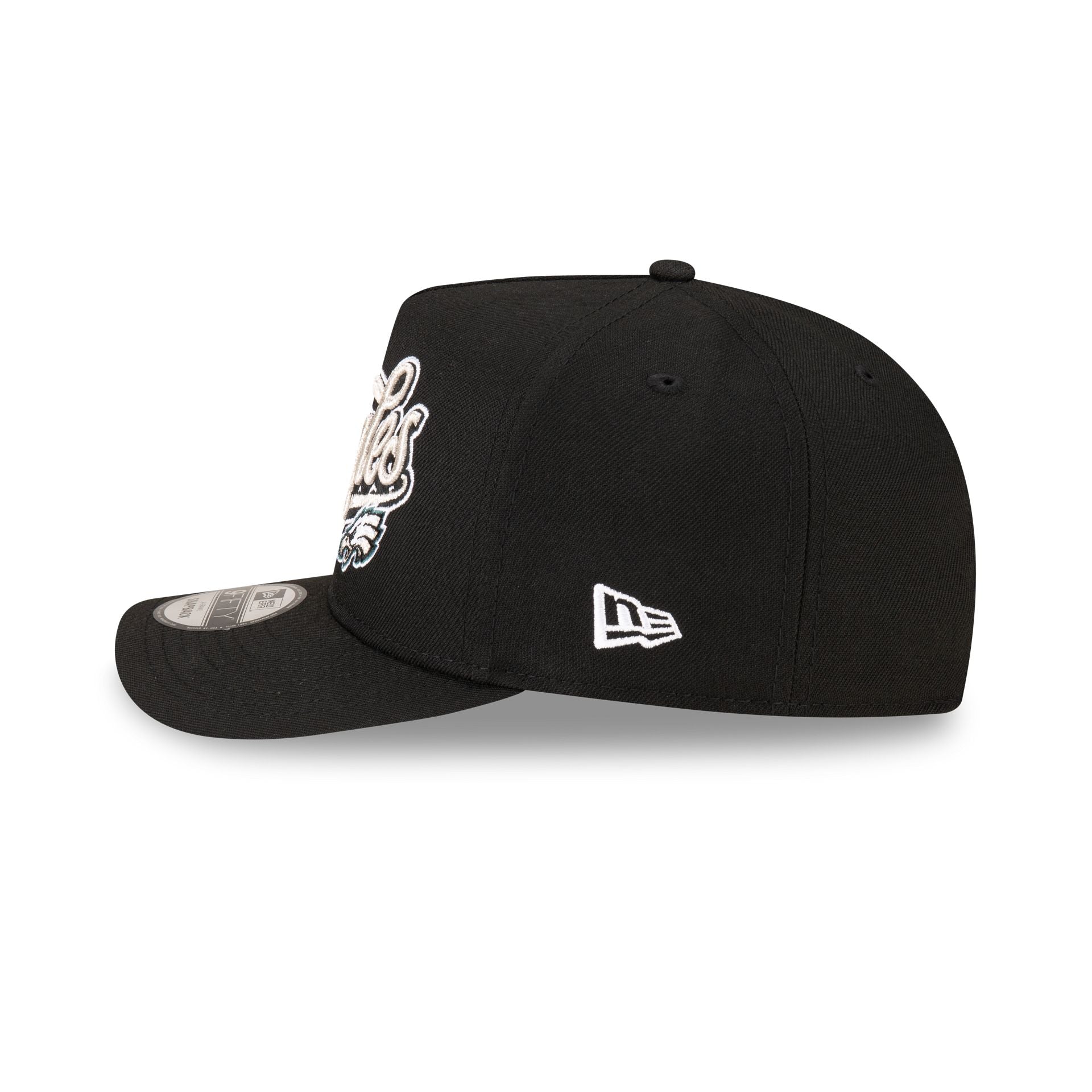 Born x Raised x Philadelphia Eagles Script Black 9FIFTY A-Frame Snapback Hat - Image 4