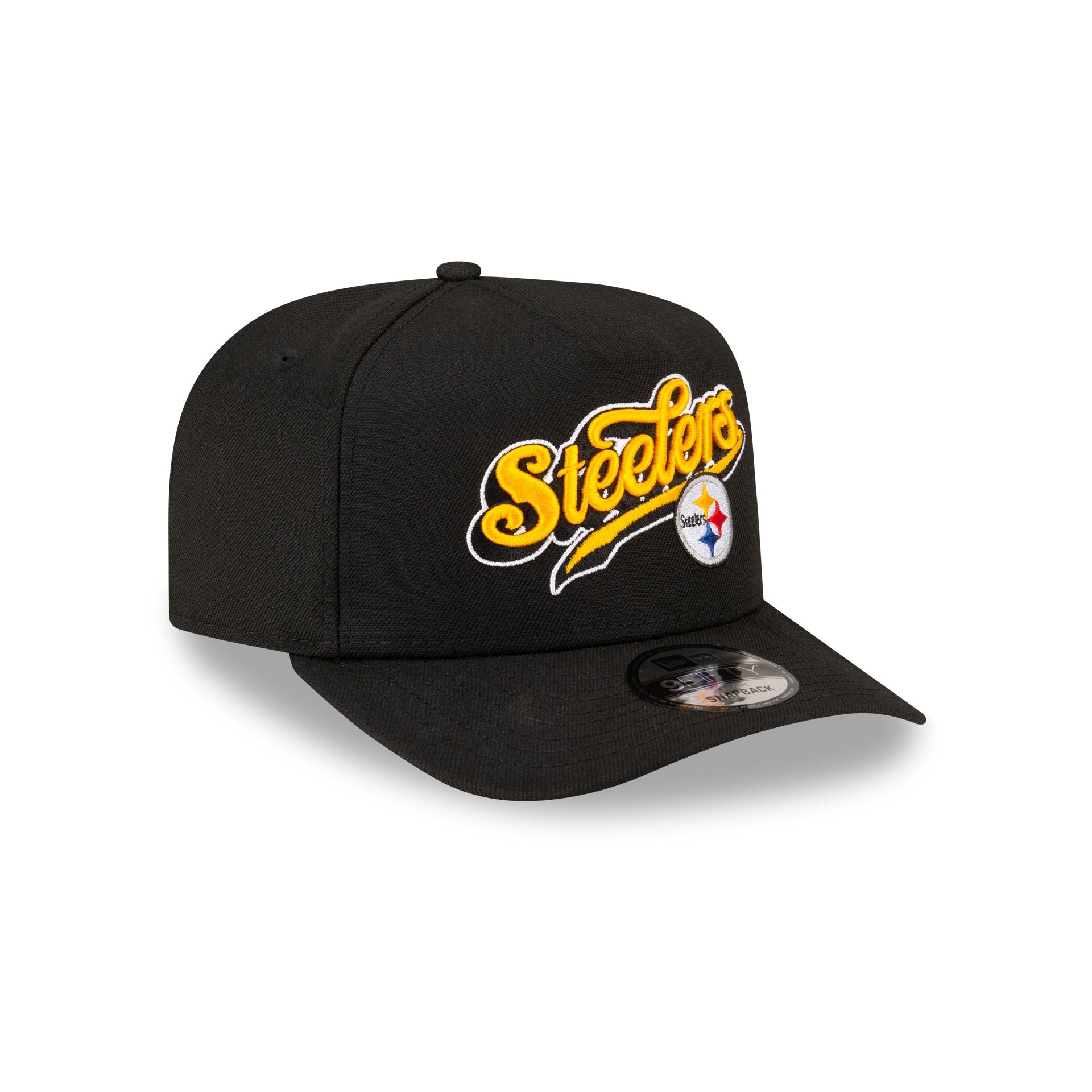 Born x Raised x Pittsburgh Steelers Script Black 9FIFTY A-Frame Snapback Hat - Image 3