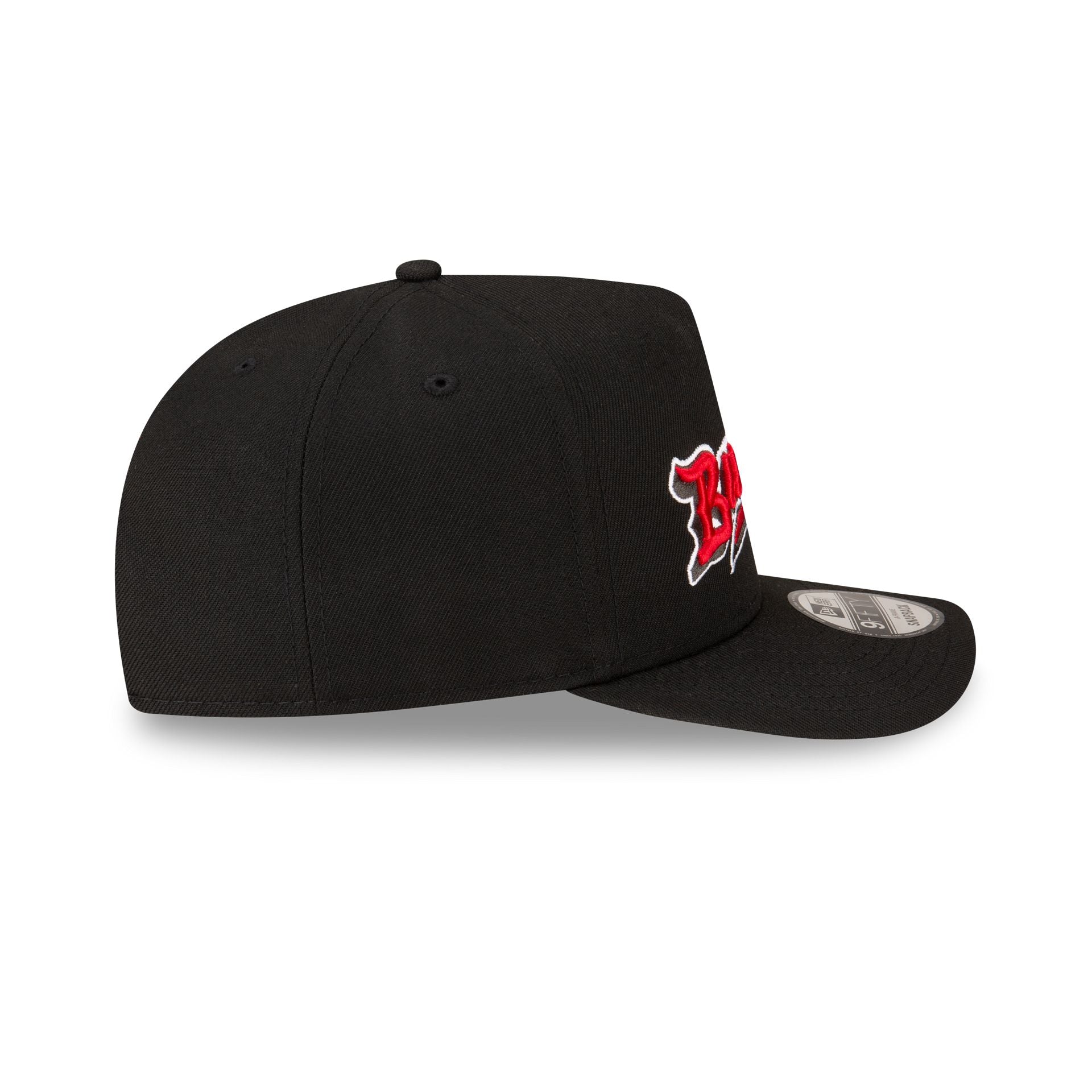 Born x Raised x Tampa Bay Buccaneers Script Black 9FIFTY A-Frame Snapback Hat - Image 5