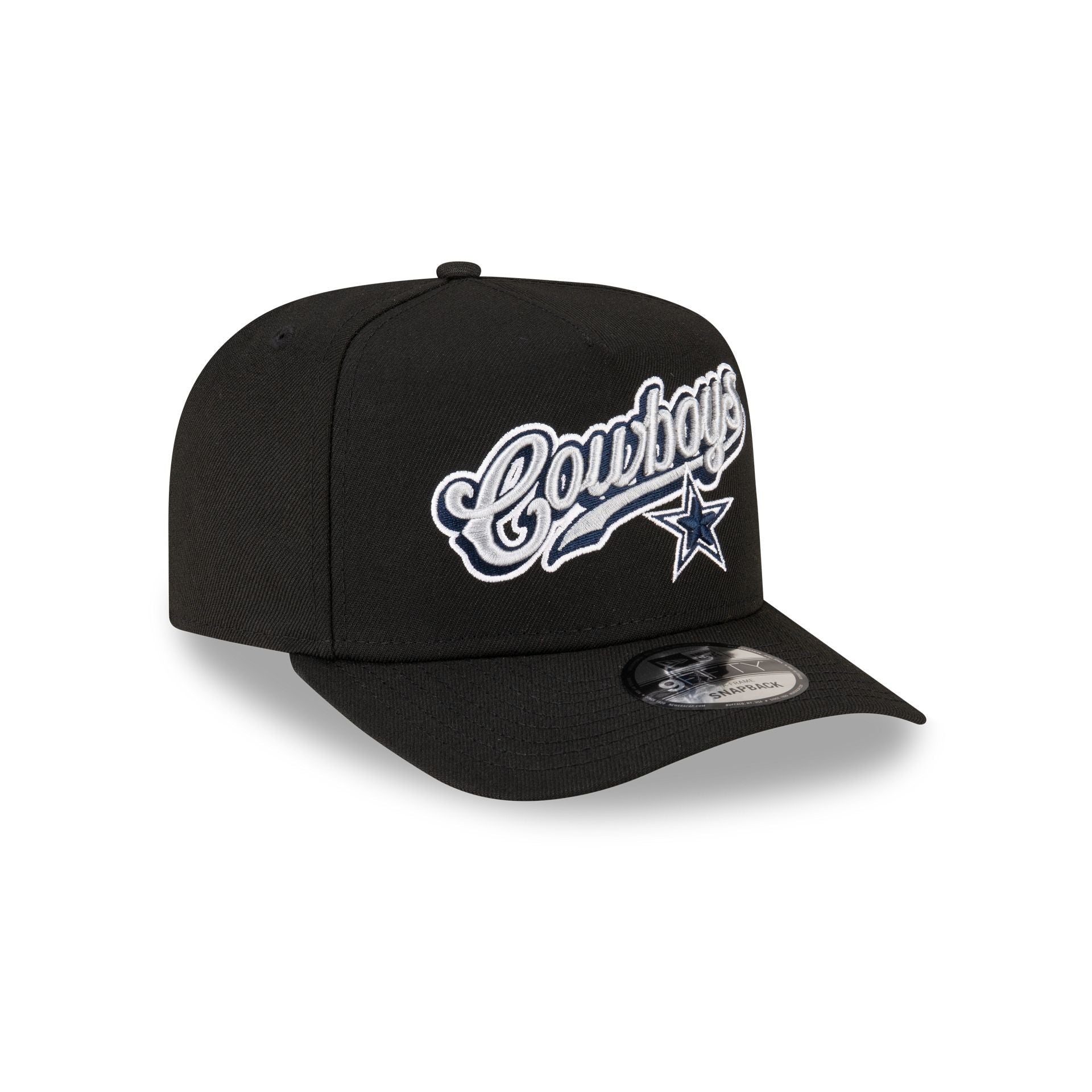Born x Raised x Dallas Cowboys Script Black 9FIFTY A-Frame Snapback Hat - Image 3