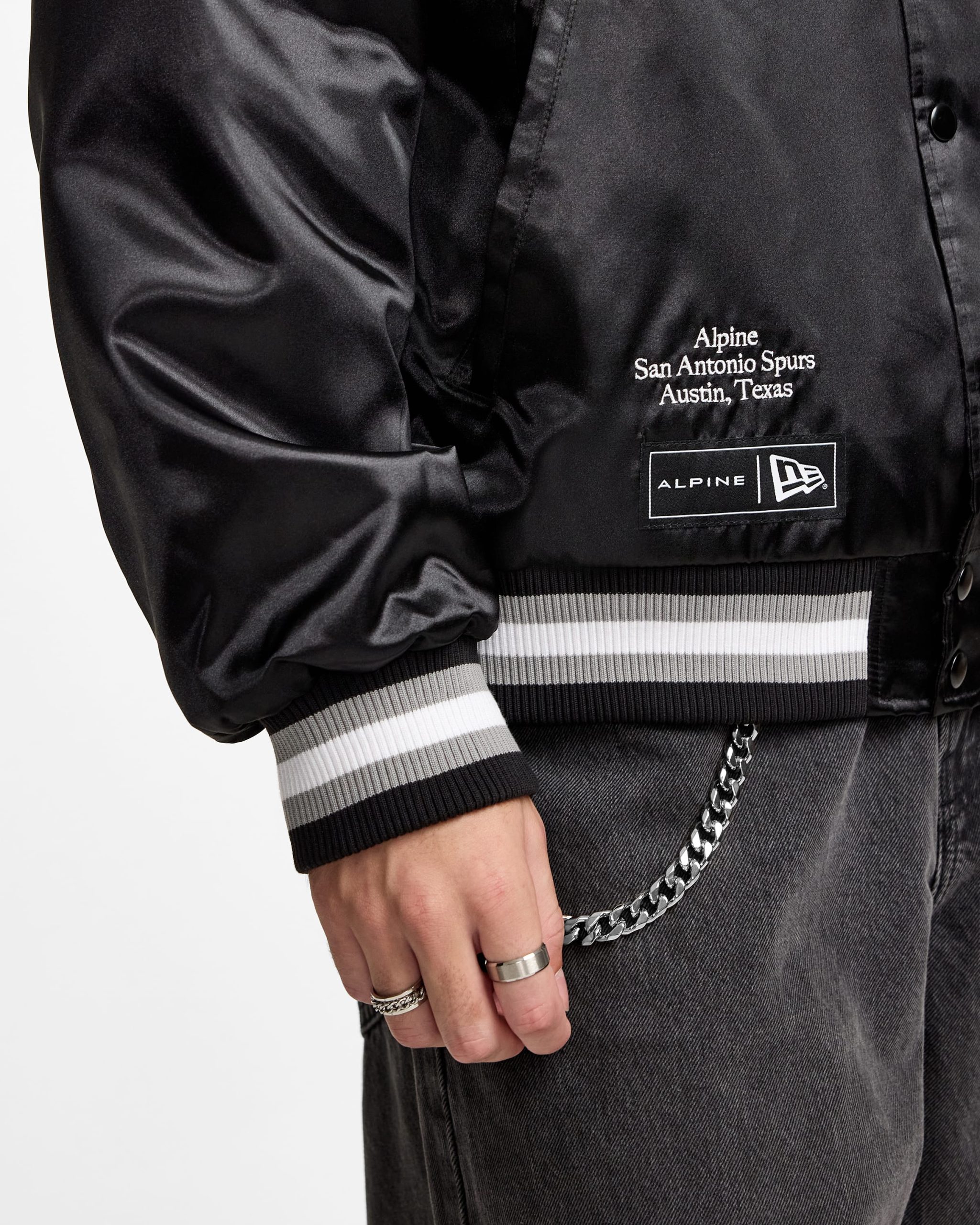 BWT Alpine F1 Team x San Antonio Spurs Bomber Jacket - Image 5