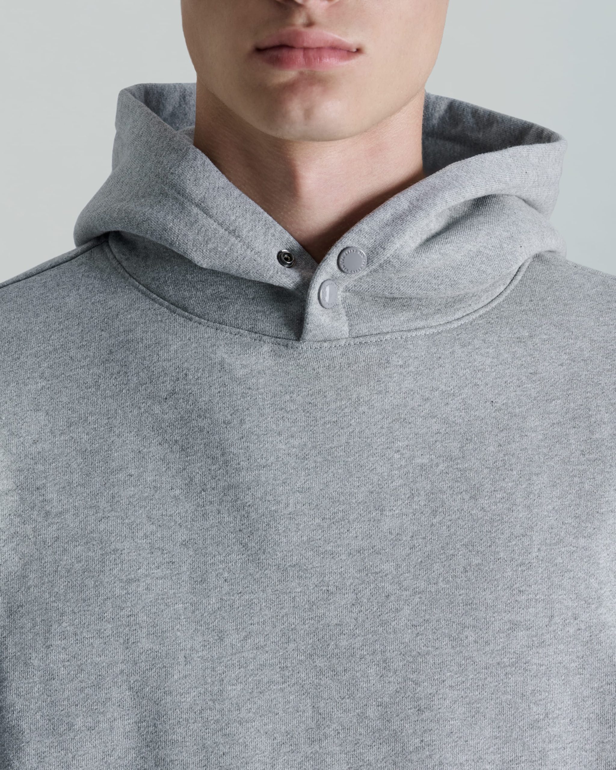 Amherst Corporal Heather Gray Snap Hoodie - Image 4