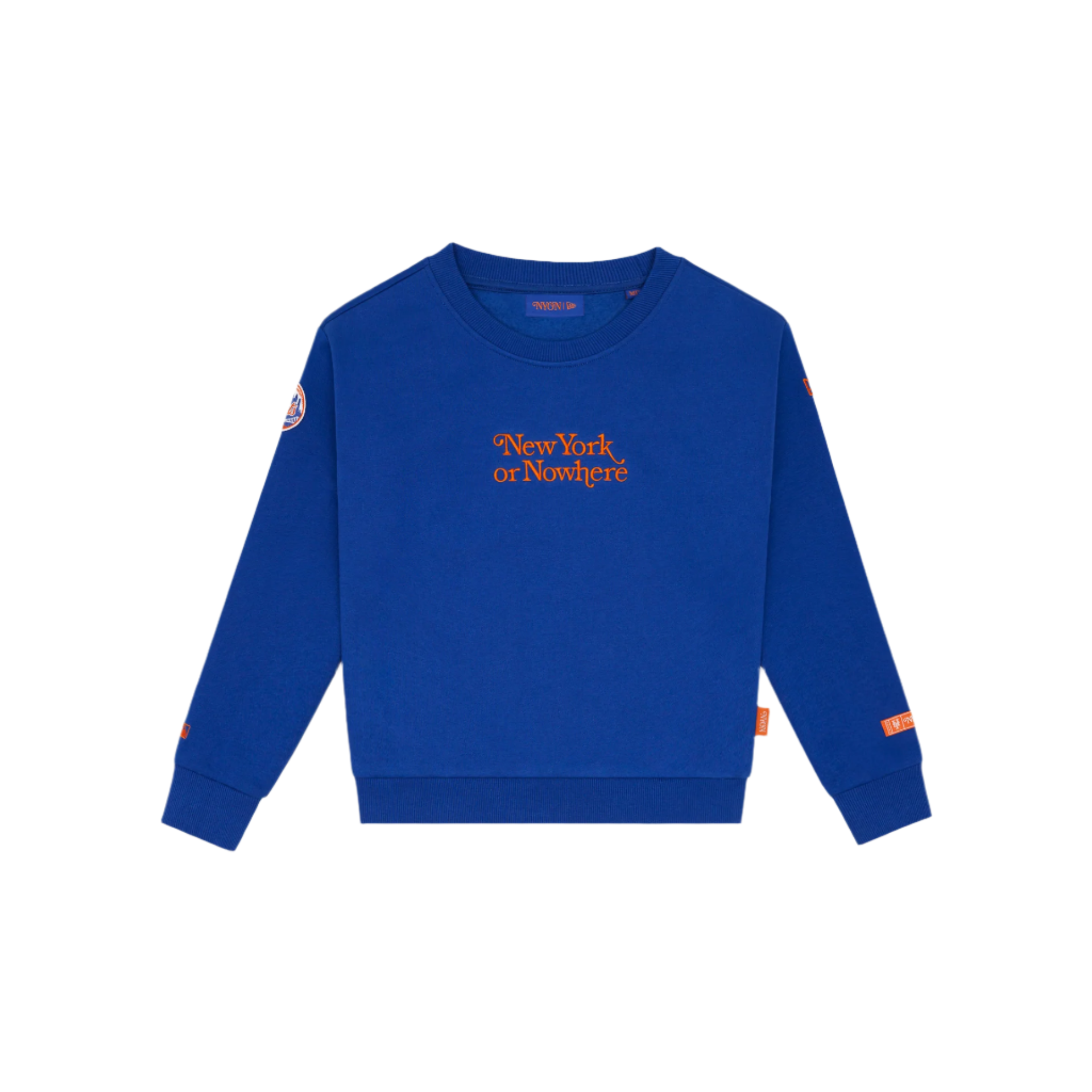 New York or Nowhere x New York Mets Youth Light Royal Crewneck