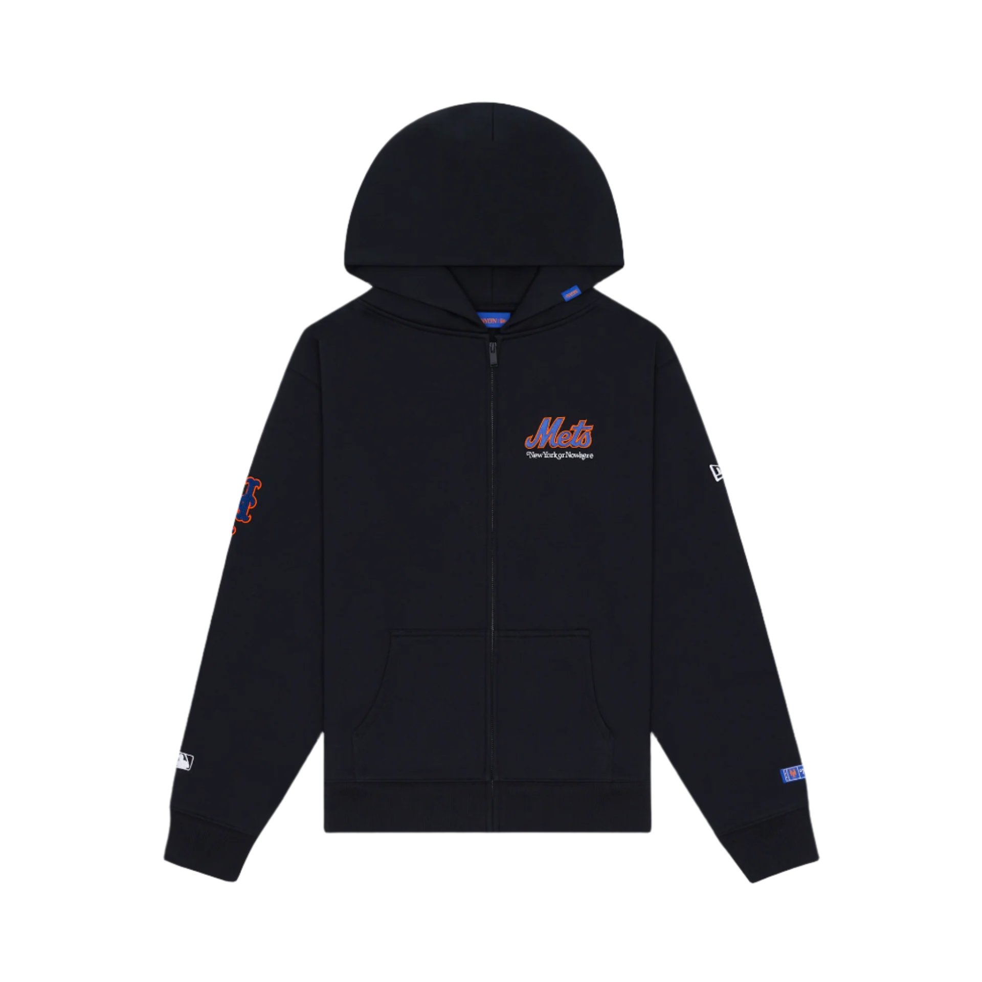 New York or Nowhere x New York Mets Black Full-Zip Hoodie